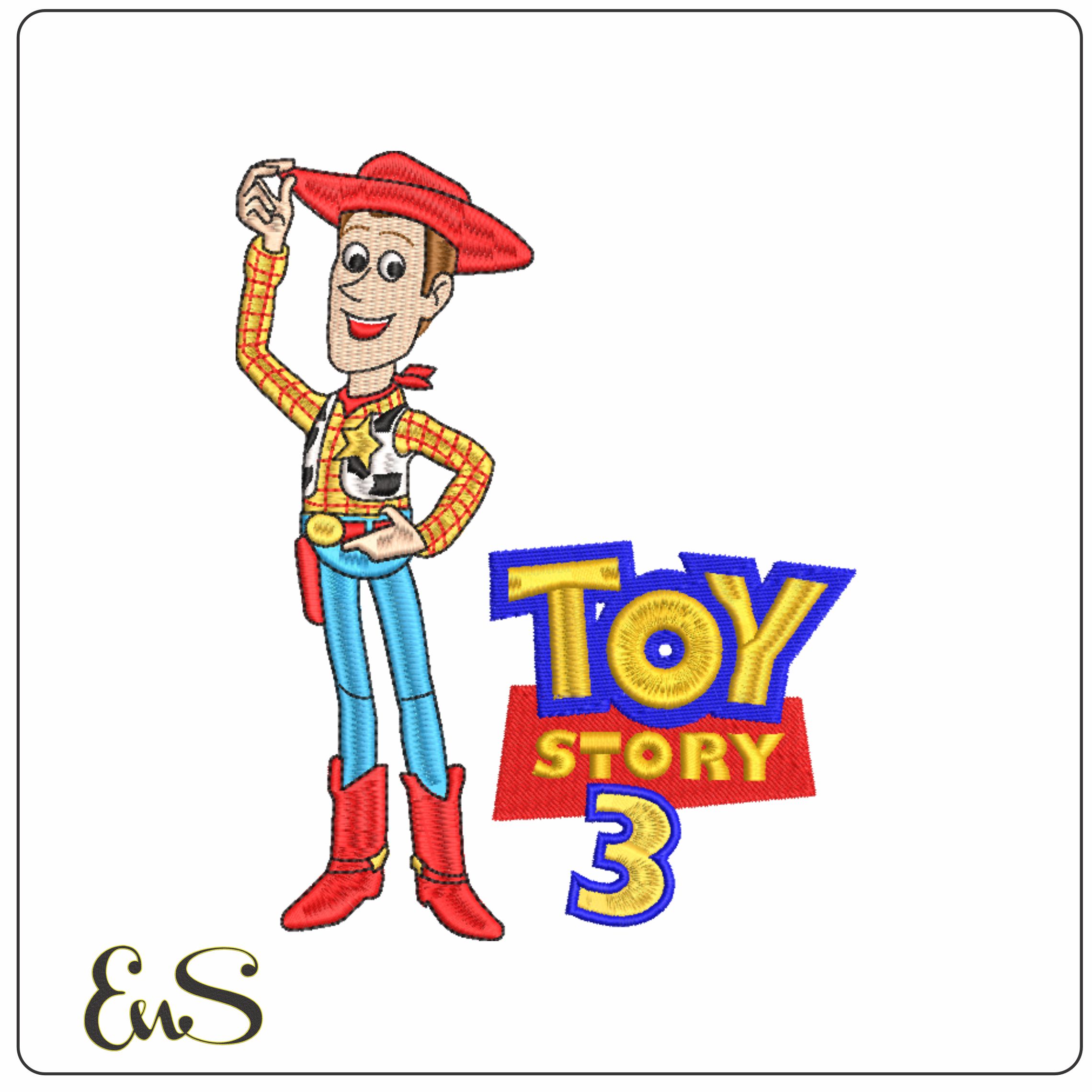 Woody - Toy Story 3-Elegant embroidery design file - instant download