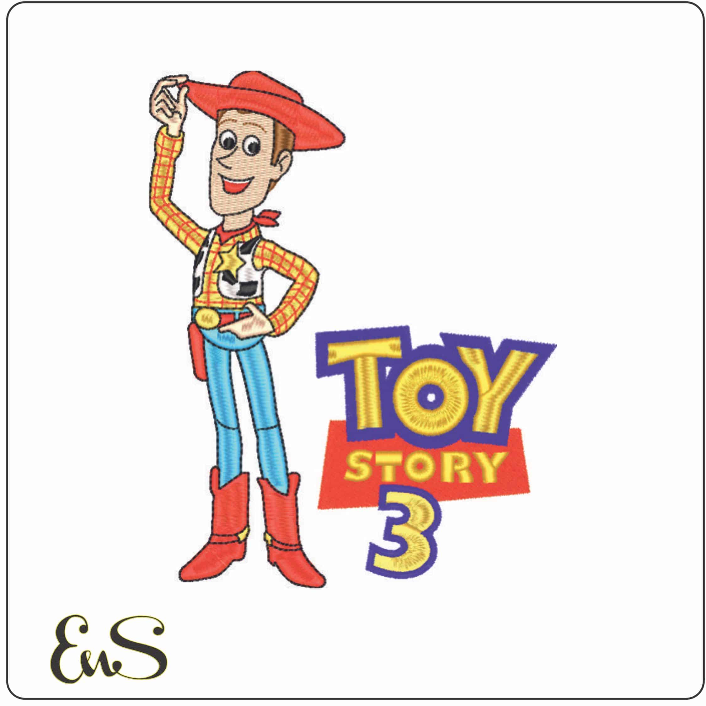 Woody - Toy Story 3-Elegant embroidery design file - instant download