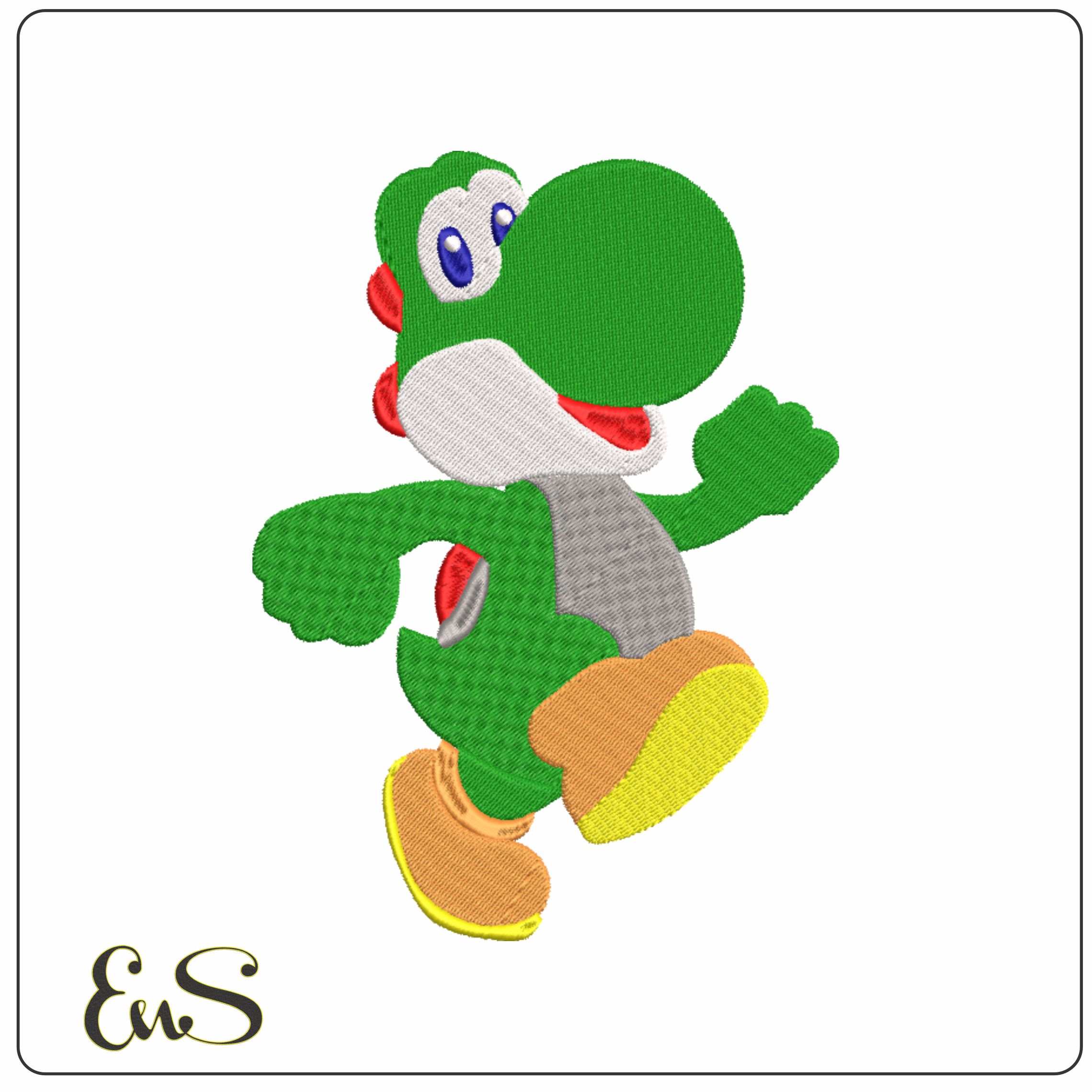Yoshi - Super Mario-Elegant embroidery design file - instant download