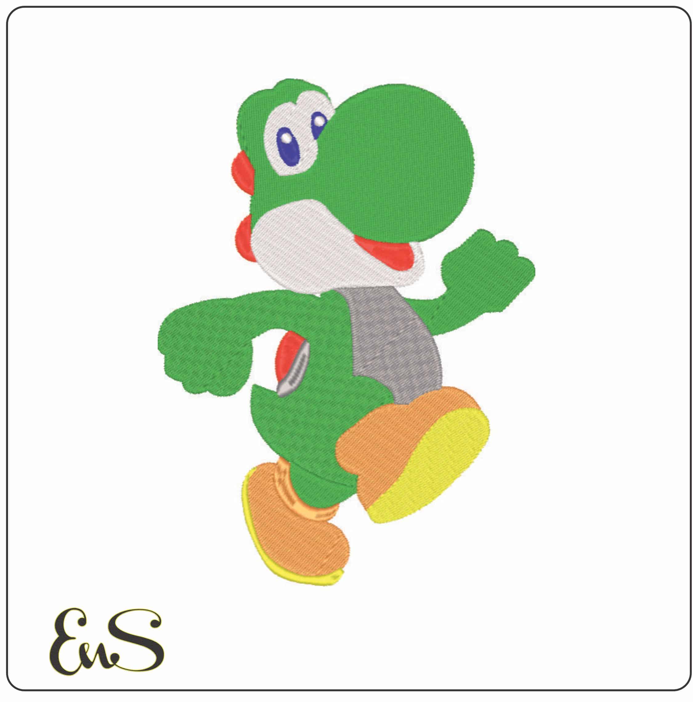 Yoshi - Super Mario-Elegant embroidery design file - instant download