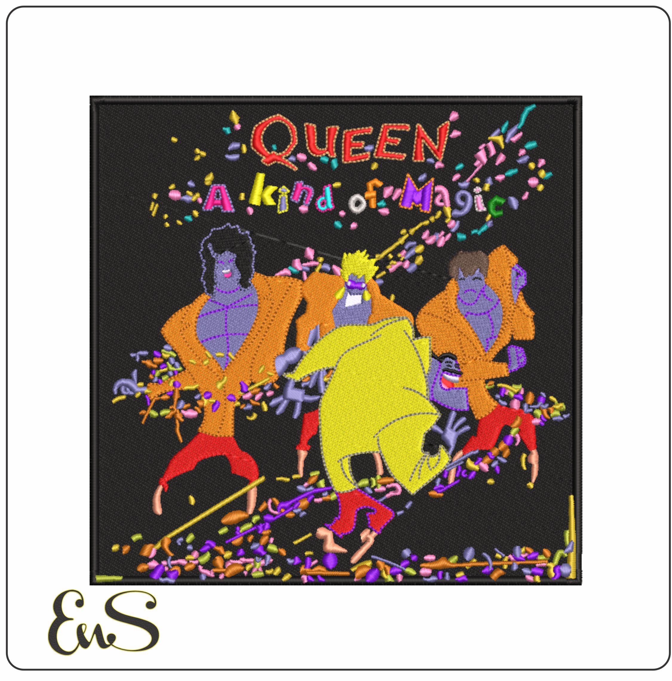 A Kind of Magic - Queen Album-Elegant embroidery design file - instant download