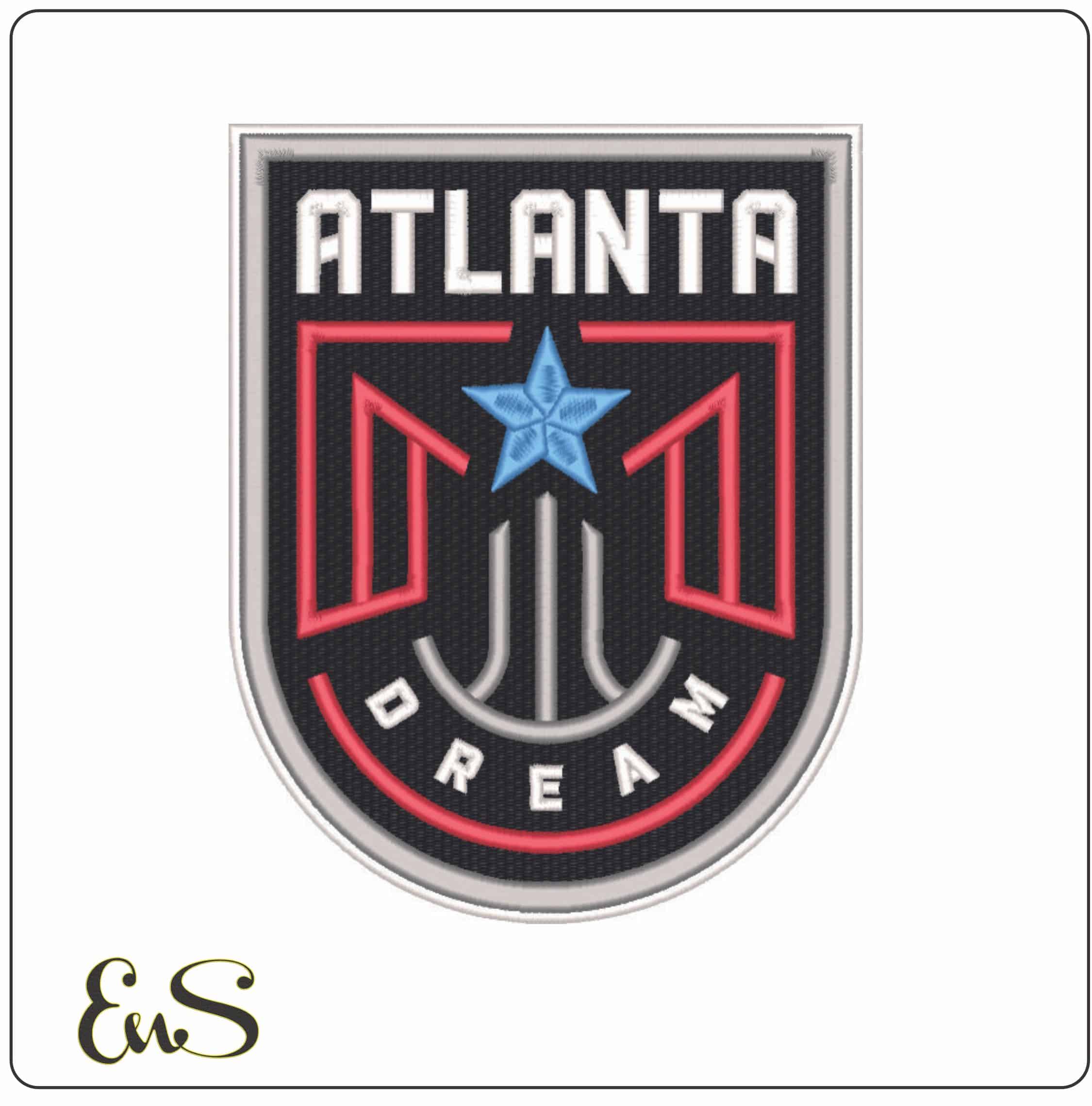 Atlanta Dreams 20 21- WNBA-Elegant embroidery design file - instant download