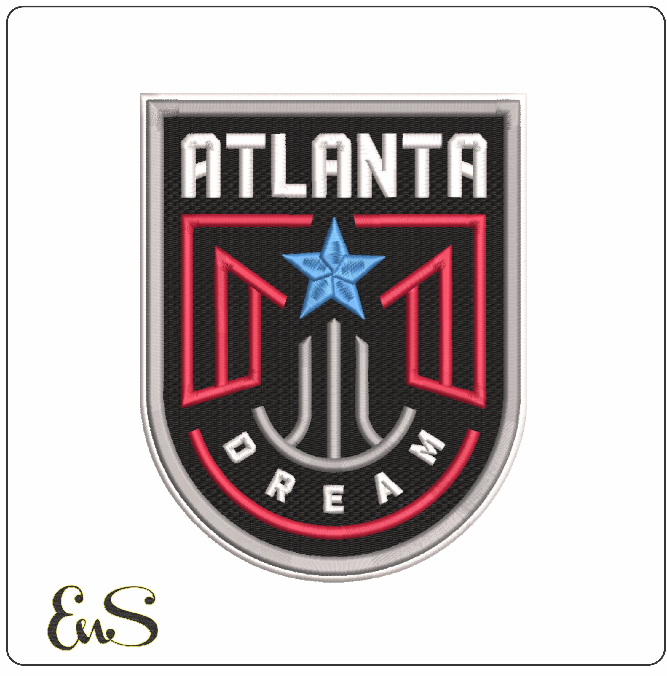 Atlanta Dreams 20 21- WNBA-Elegant embroidery design file - instant download