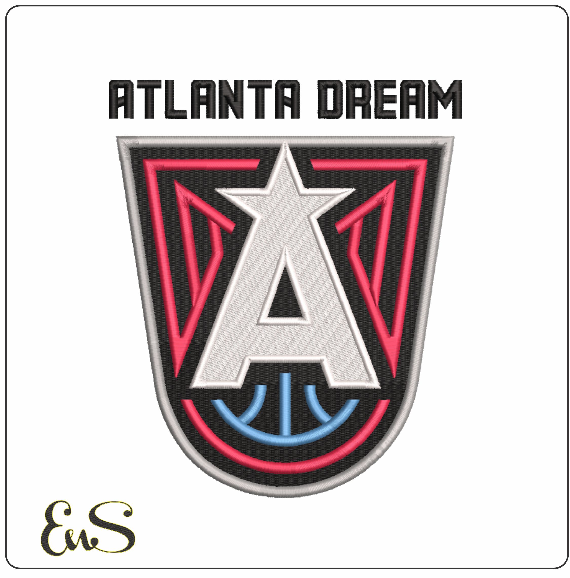 Atlanta Dreams 2022 - WNBA-Elegant embroidery design file - instant download