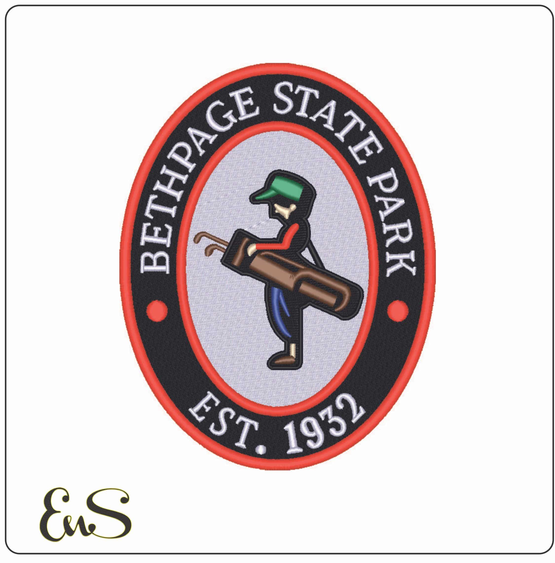 Bethpage Black-Elegant embroidery design file - instant download