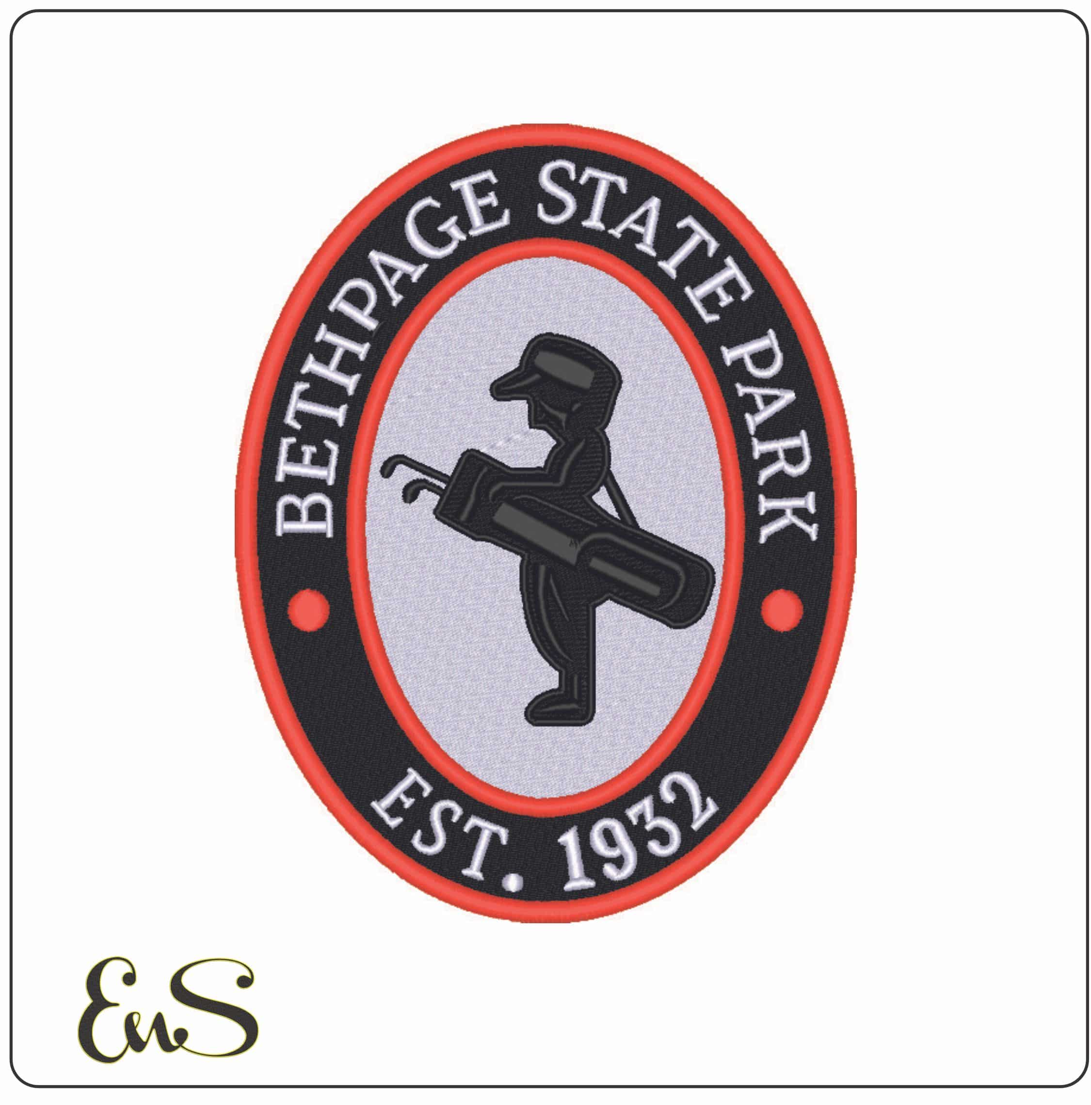Bethpage Black Logo-Elegant embroidery design file - instant download