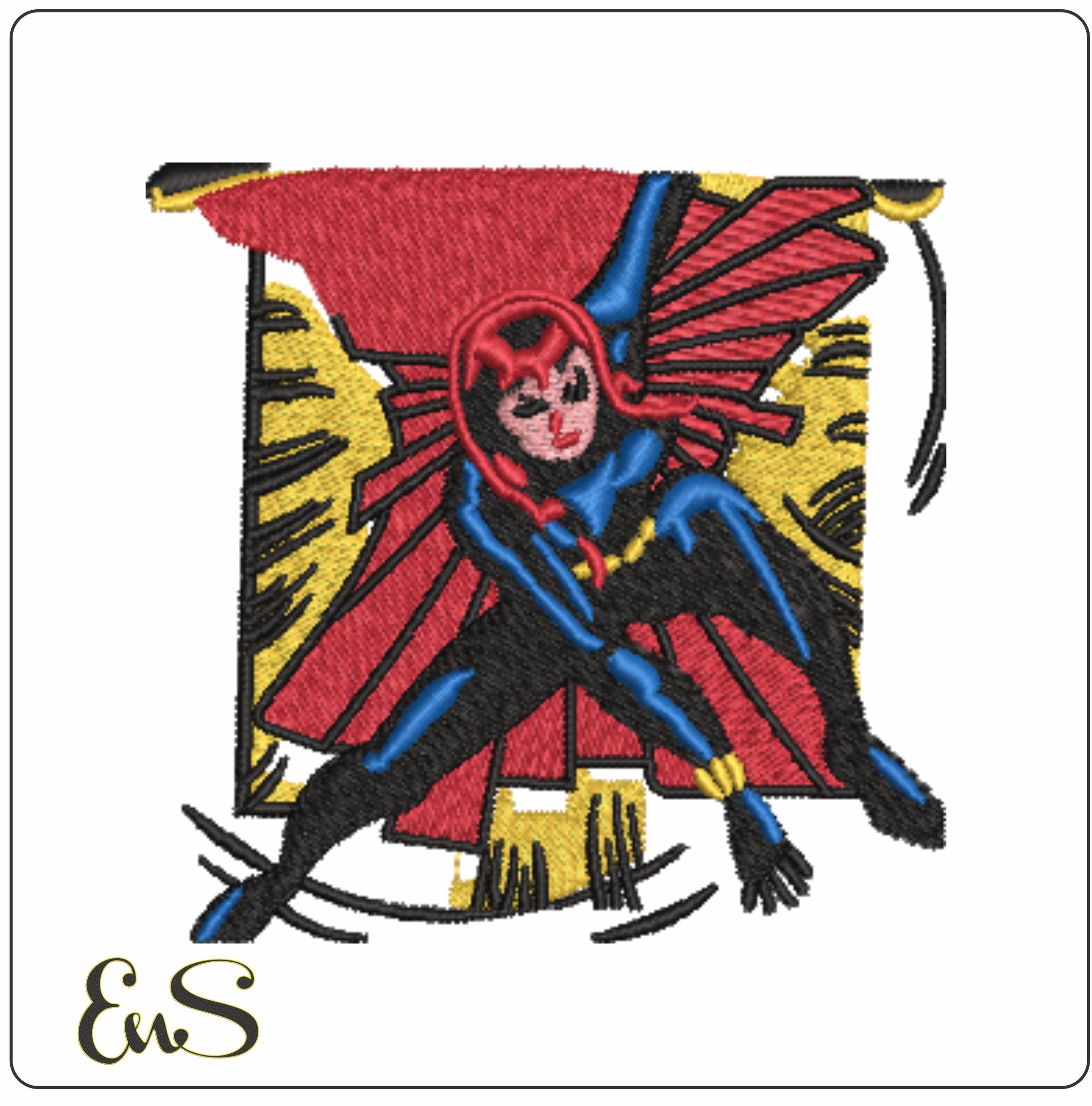 Black Widow Natasha Romanoff - Marvel Comics-Elegant embroidery design file - instant download