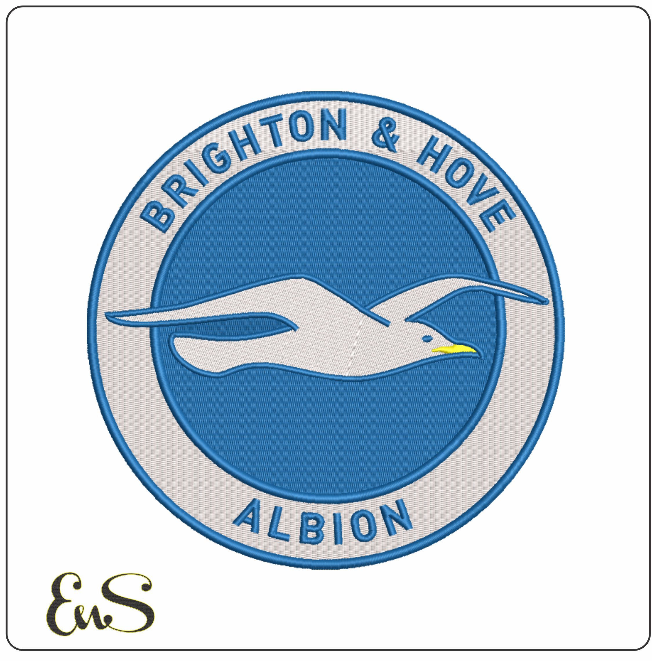 Brighton Hove Albion-Elegant embroidery design file - instant download