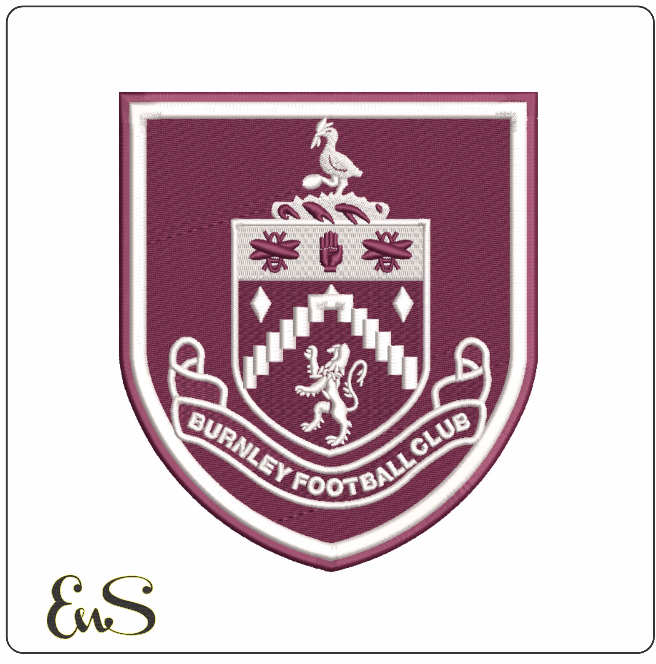 Burnley FC-Elegant embroidery design file - instant download