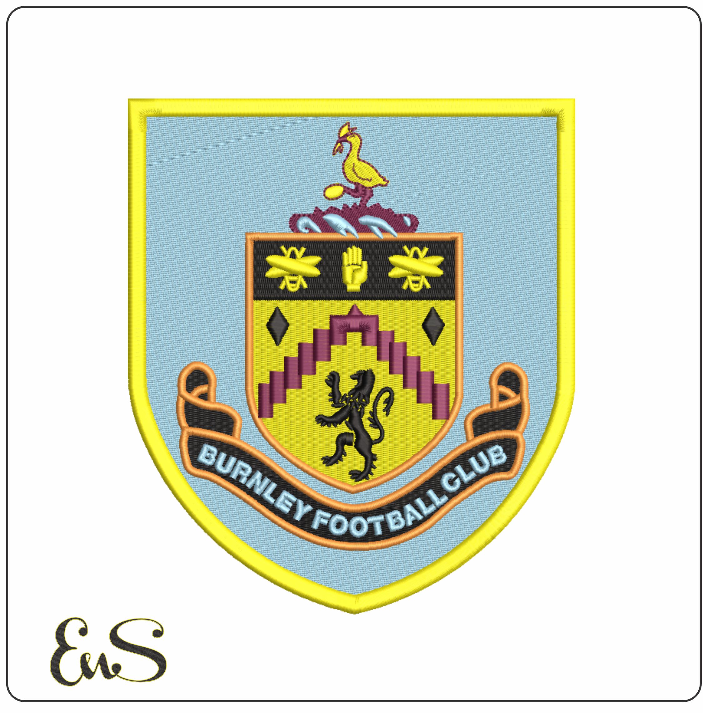 Burnley Football Club-Elegant embroidery design file - instant download