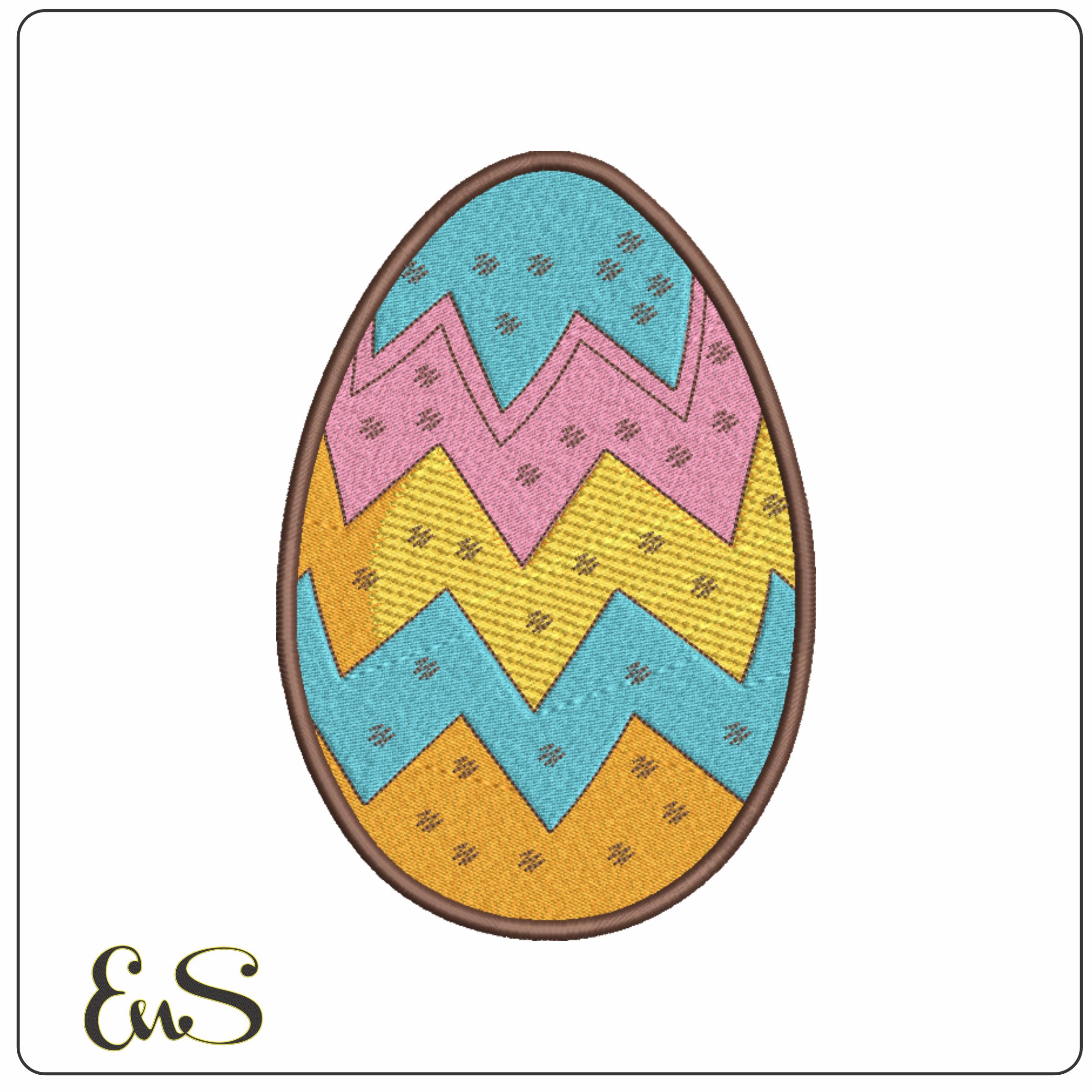 Easter Egg- Elegant embroidery design file - instant download