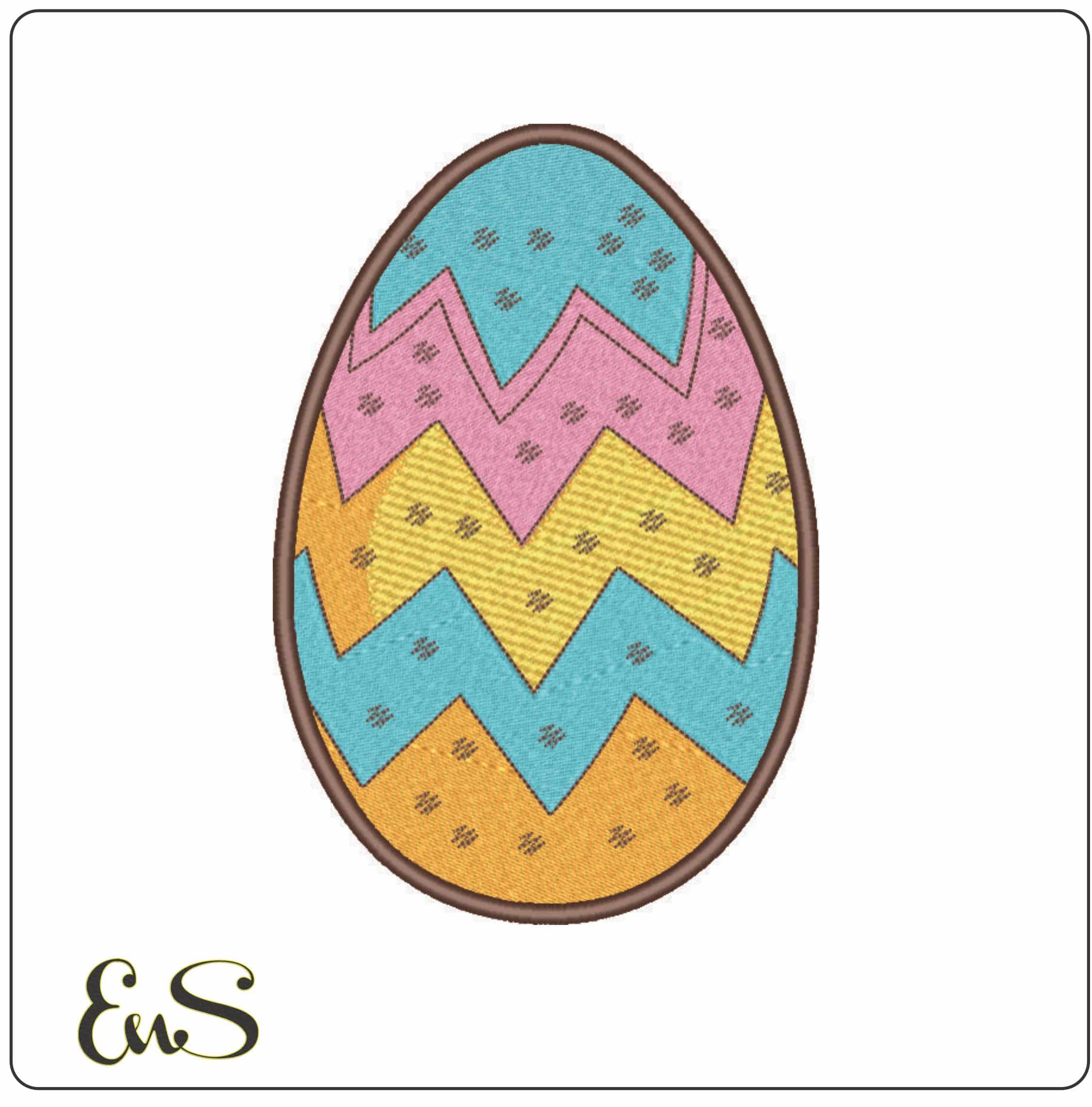 Easter Egg- Elegant embroidery design file - instant download