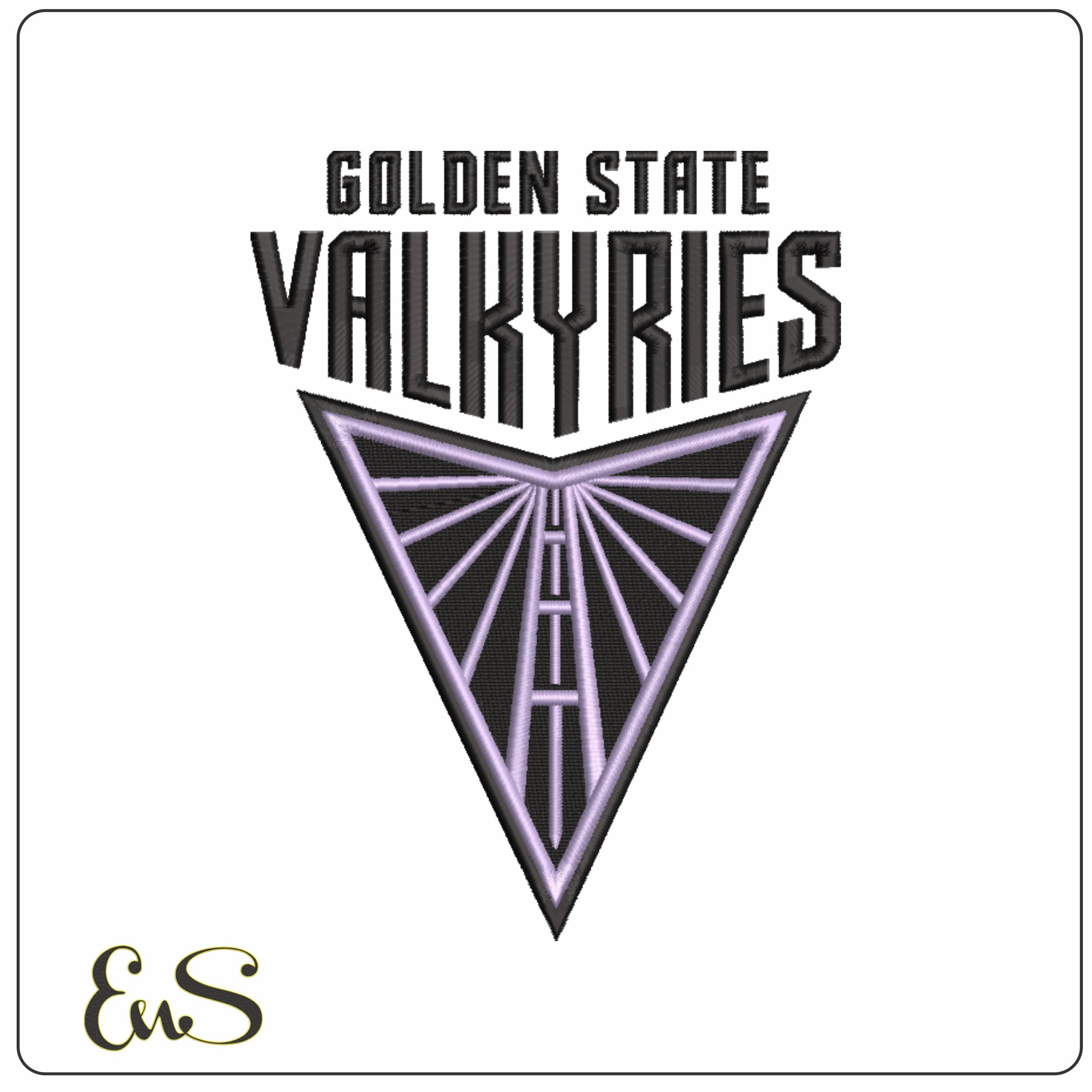Golden State Valkyries - WNBA- Elegant embroidery design file - instant download