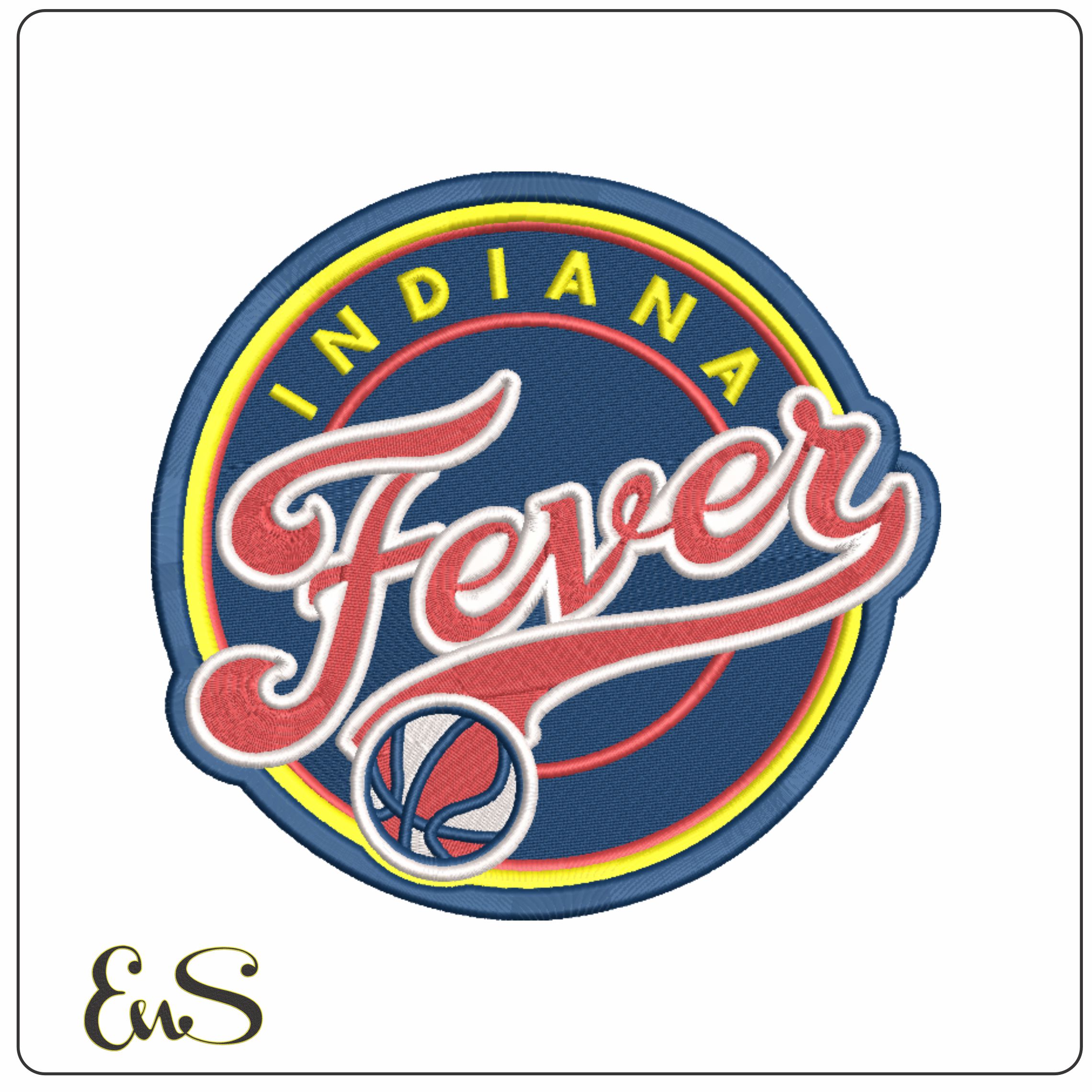 Indiana Fever 2000 on - WNBA- Elegant embroidery design file - instant download
