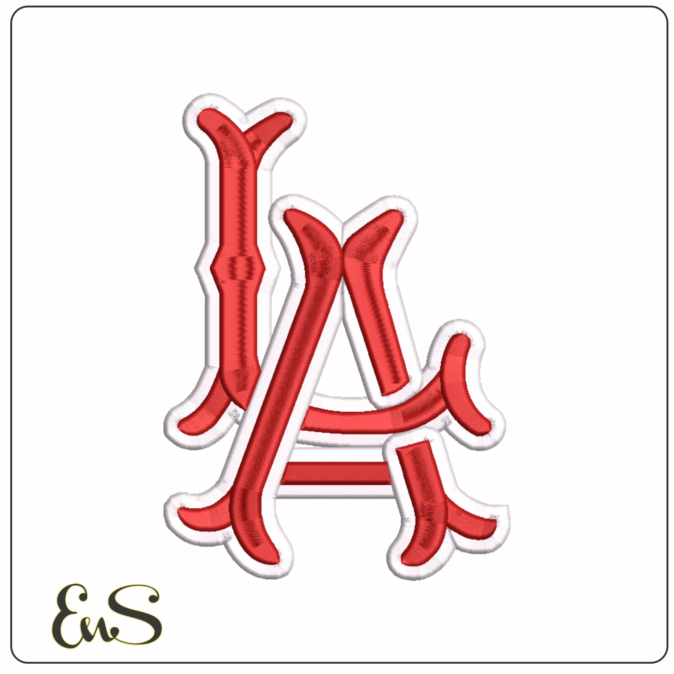 LA 3D- Elegant embroidery design file - instant download