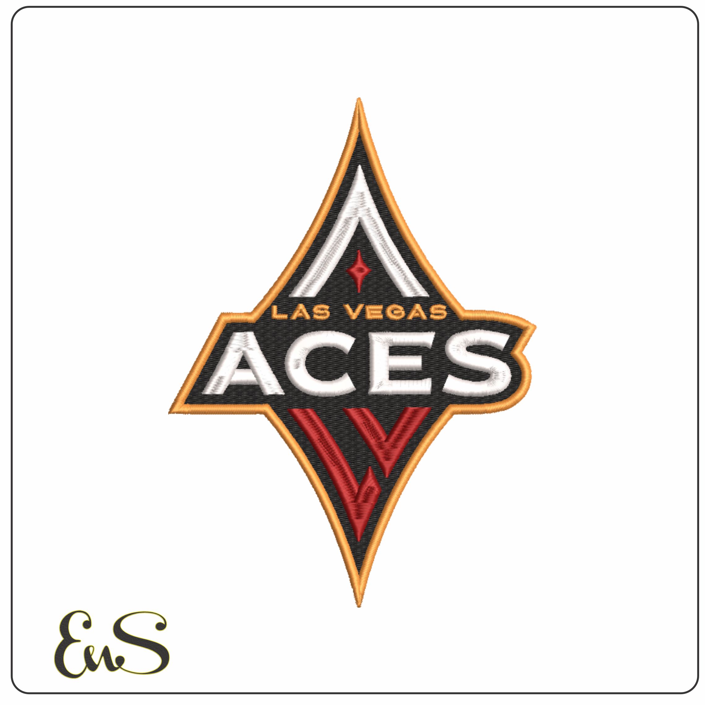 Las Vegas Aces WNBA- Elegant embroidery design file - instant download