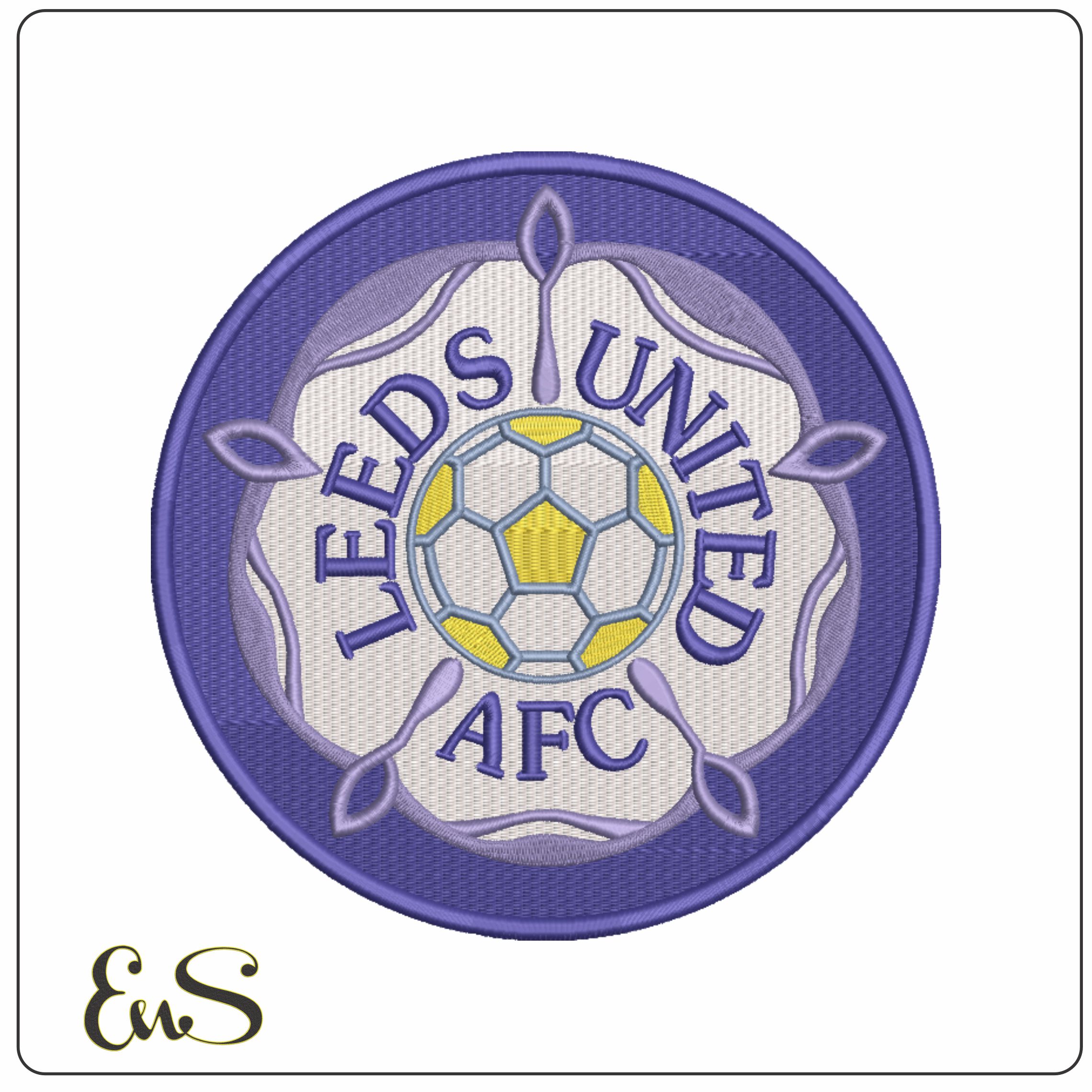 Leeds United Football Club- Elegant embroidery design file - instant download