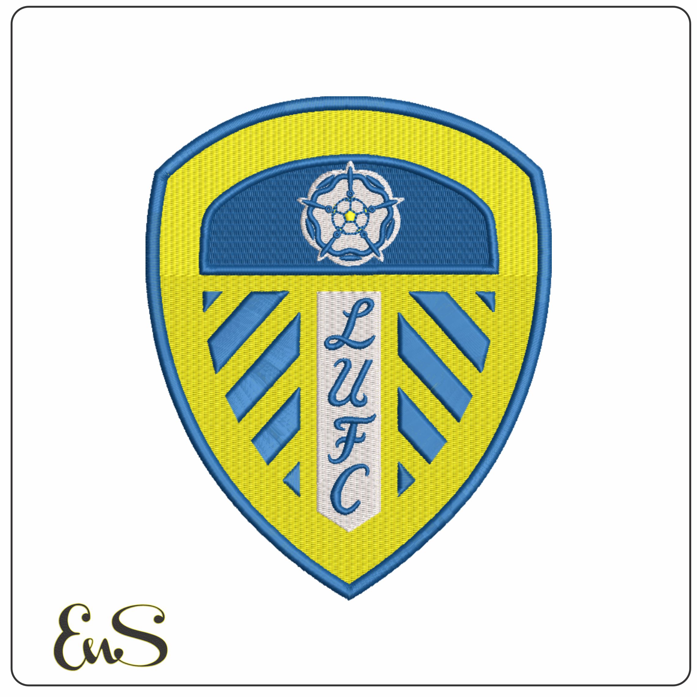 Leeds United Football Club Logo- Elegant embroidery design file - instant download