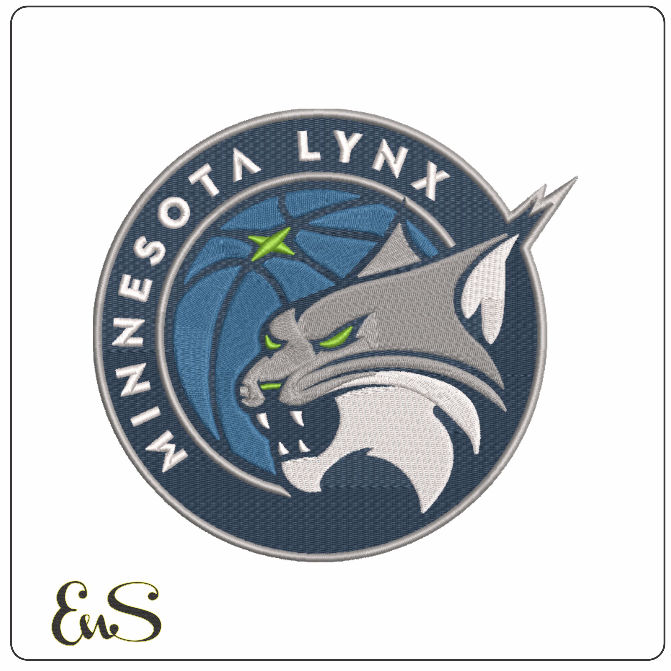 Minnesota Lynx 2017 on - WNBA- Elegant embroidery design file - instant download