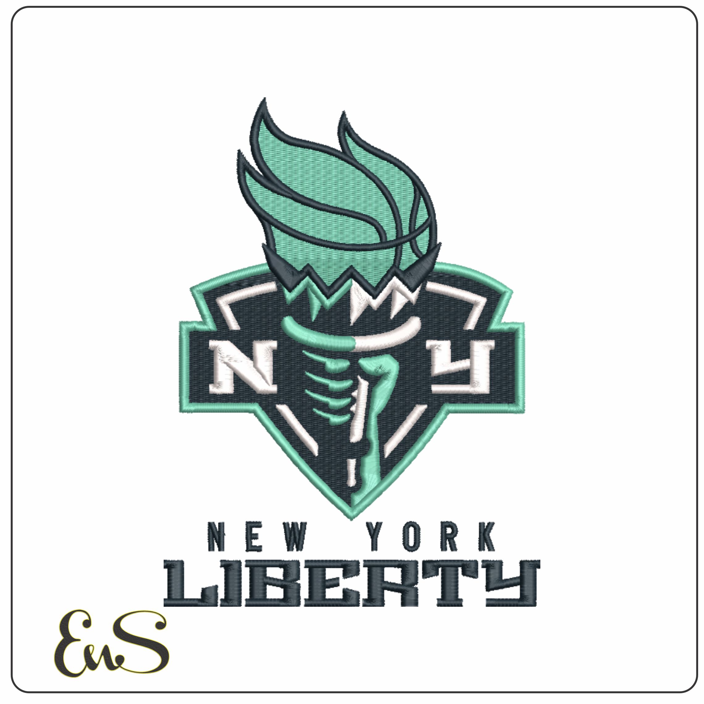 New York Liberty 2019  on - WNBA- Elegant embroidery design file - instant download