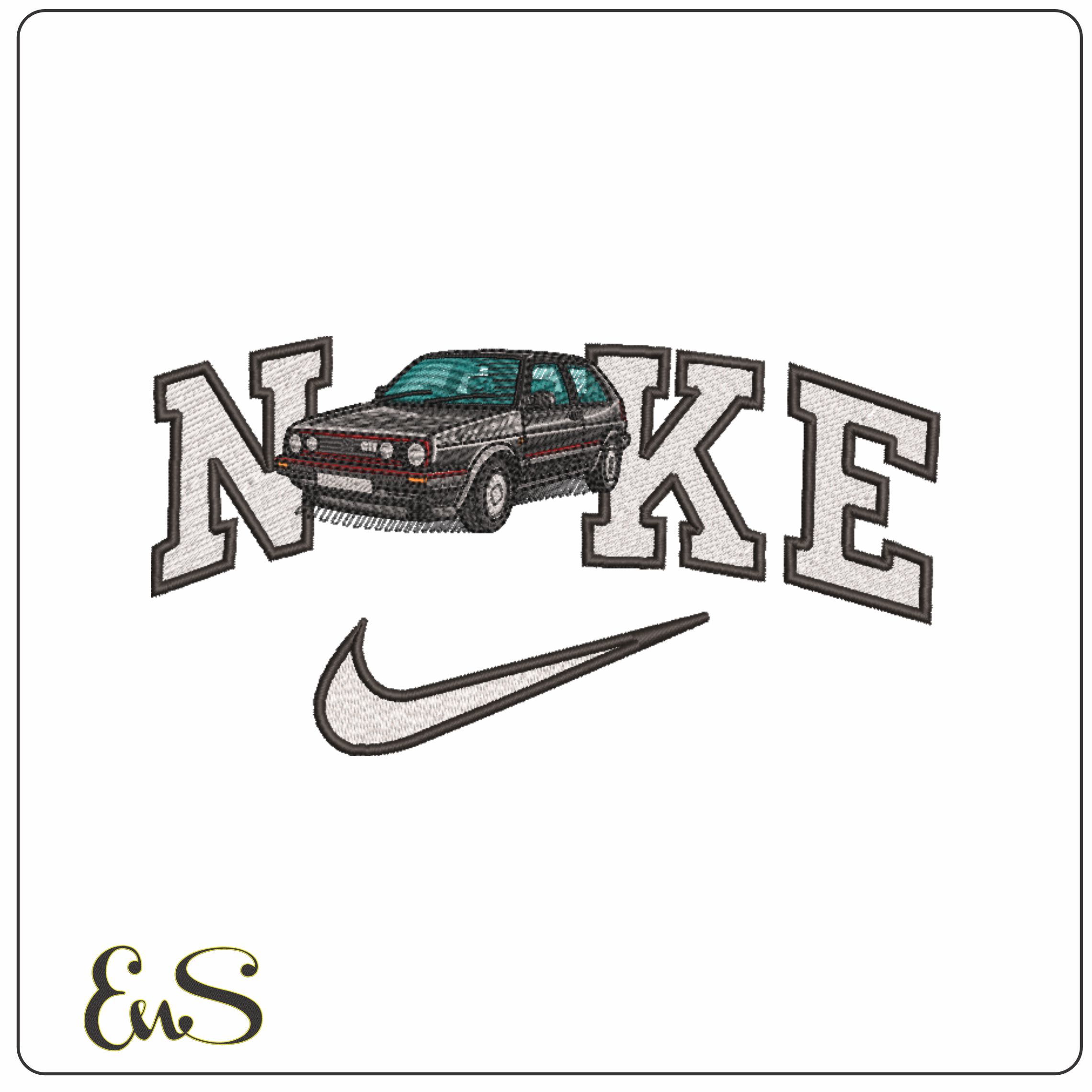 Nike Golf GTI MK2 - Volkswagen- Elegant embroidery design file - instant download