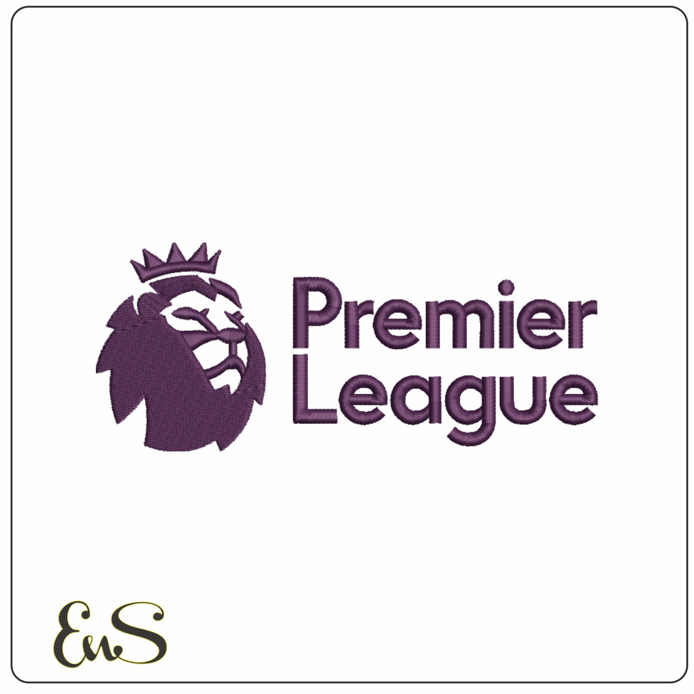 Premier League- Elegant embroidery design file - instant download