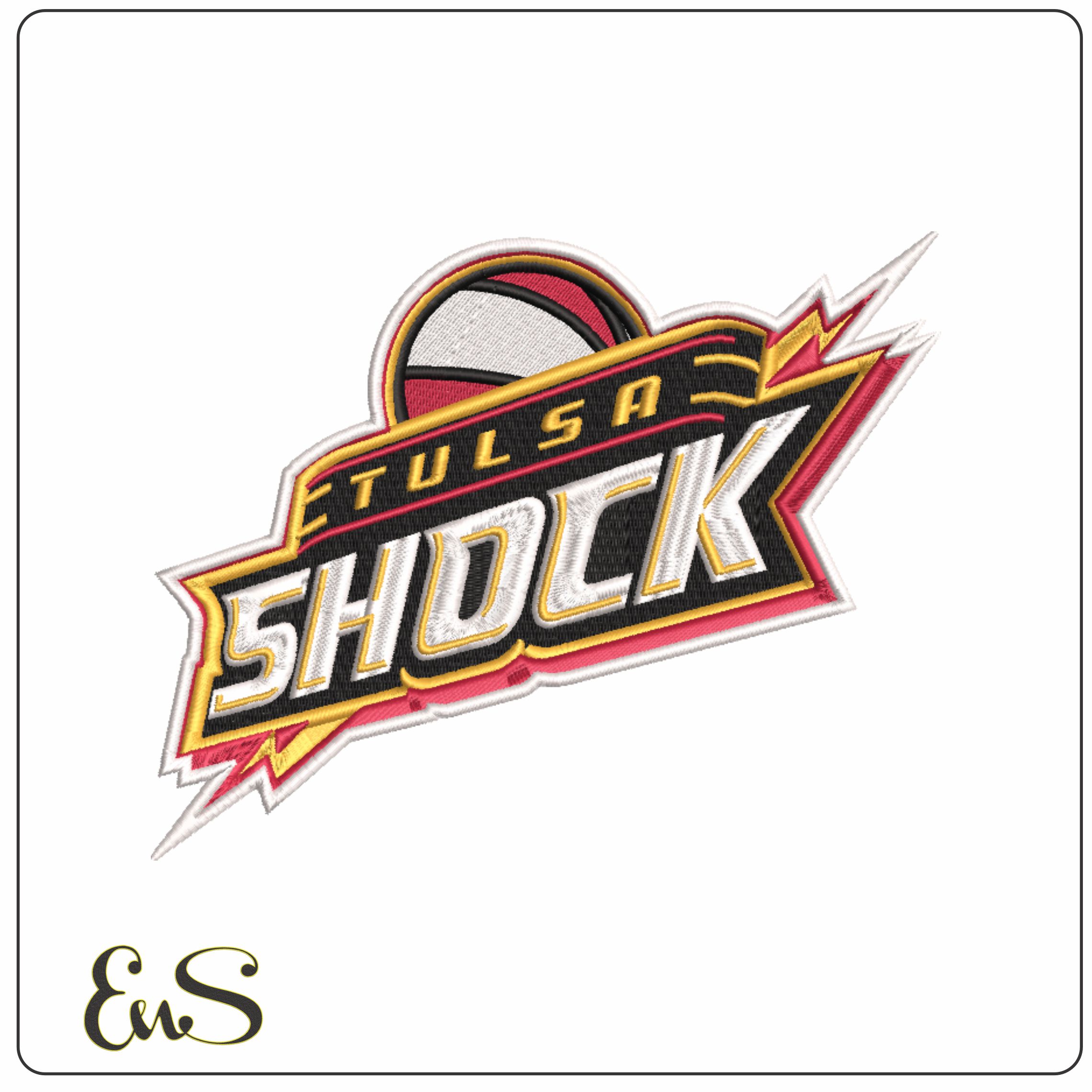 Tulsa Shock 2010 - 2015 - WNBA- Elegant embroidery design file - instant download
