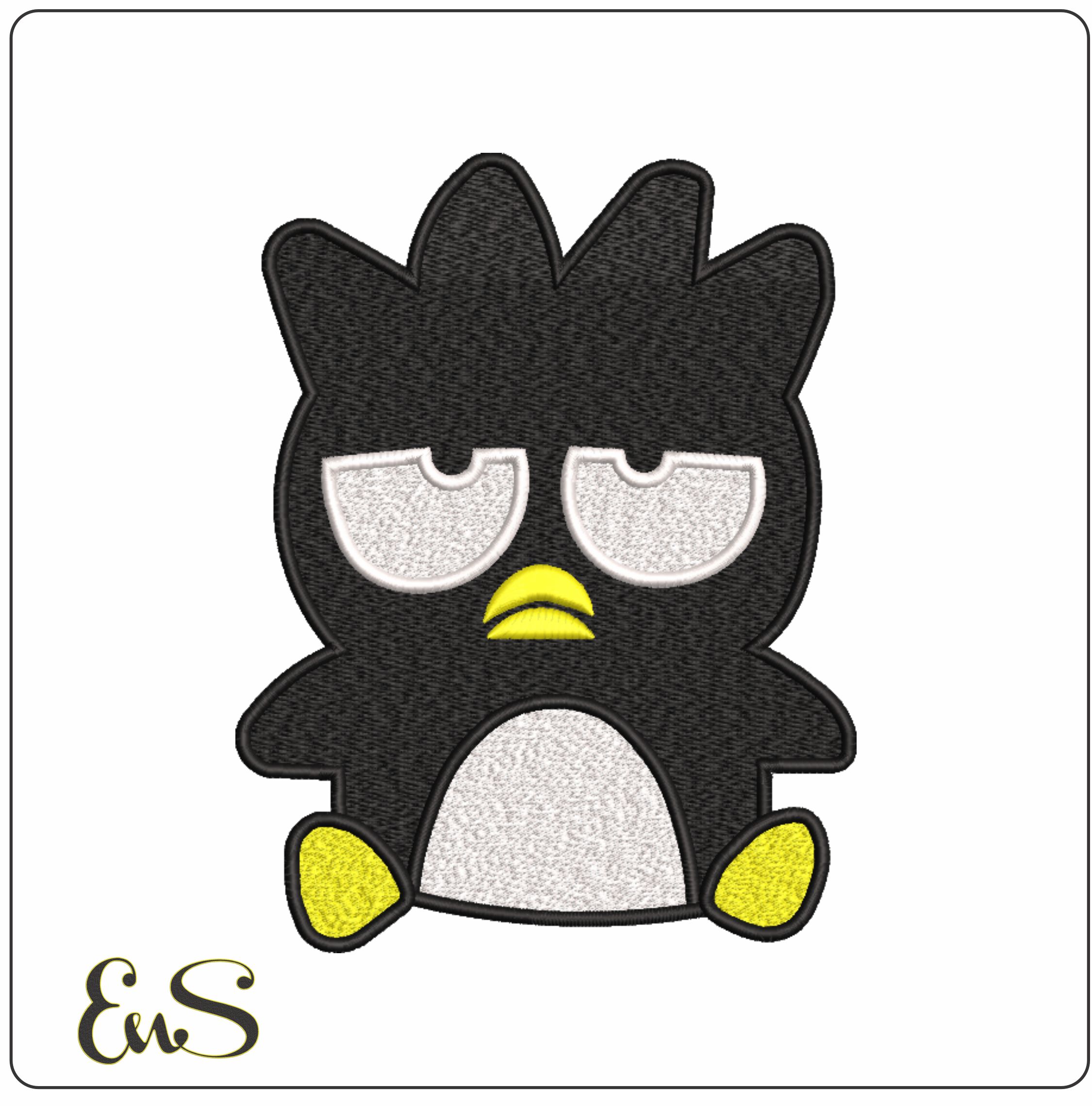 Badtz Maru Hello Kitty - Elegant embroidery design file - instant download