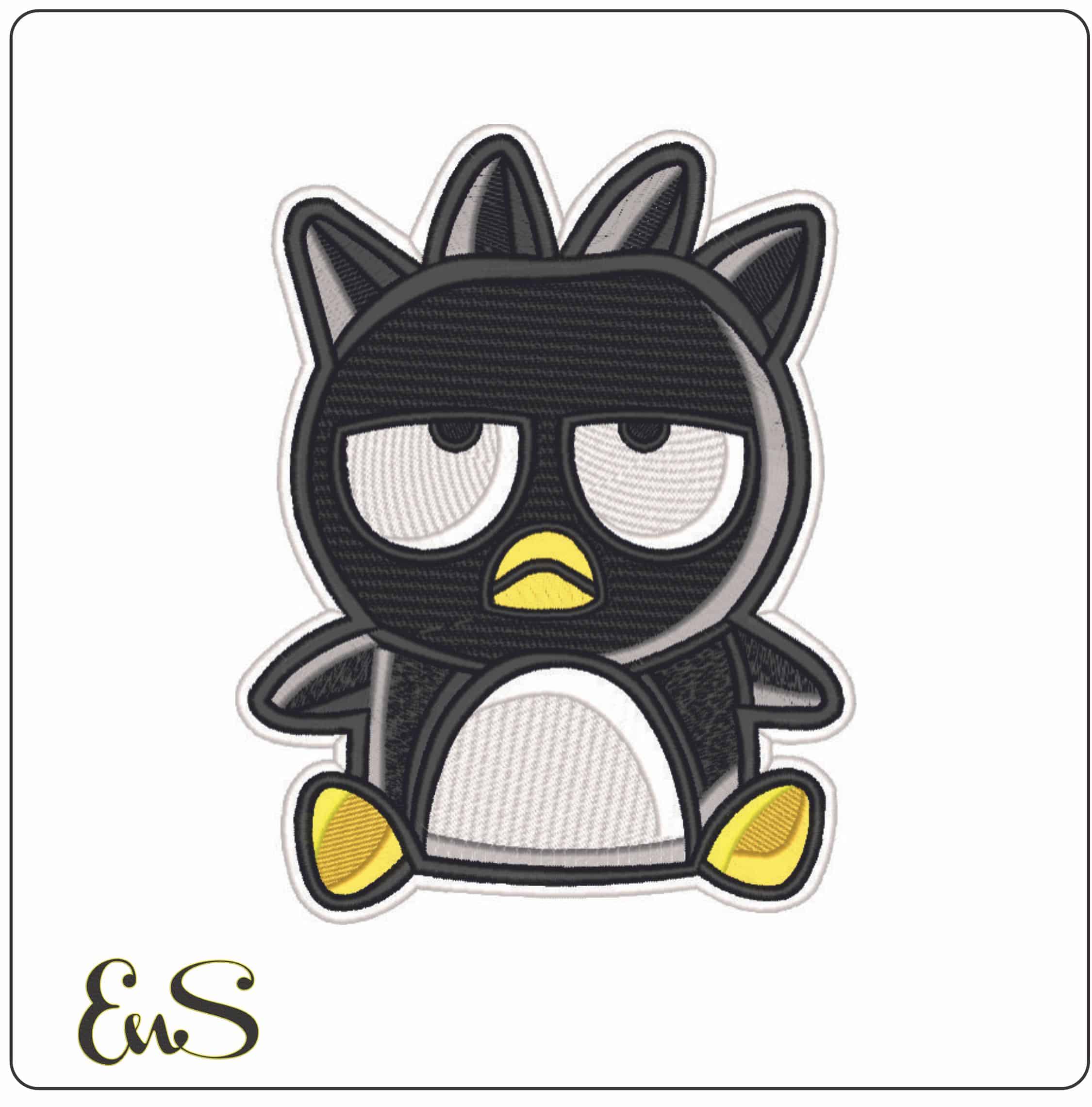 Badtz Maru Hello Kitty - Elegant embroidery design file - instant download