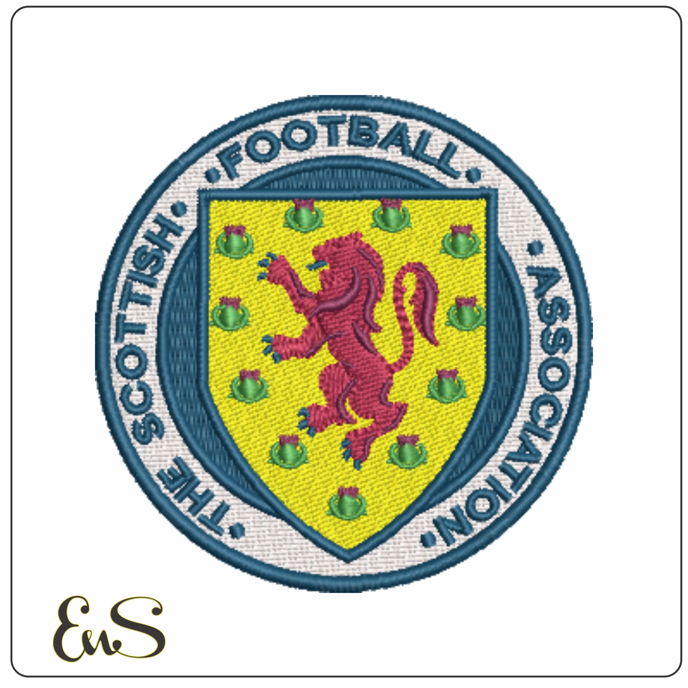Scottish Football Association- Elegant embroidery design file - instant download