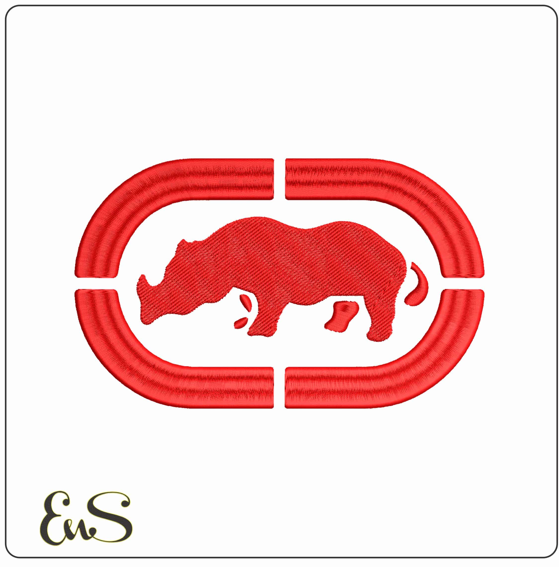 Ecko Unltd Logo - Elegant embroidery design file - instant download