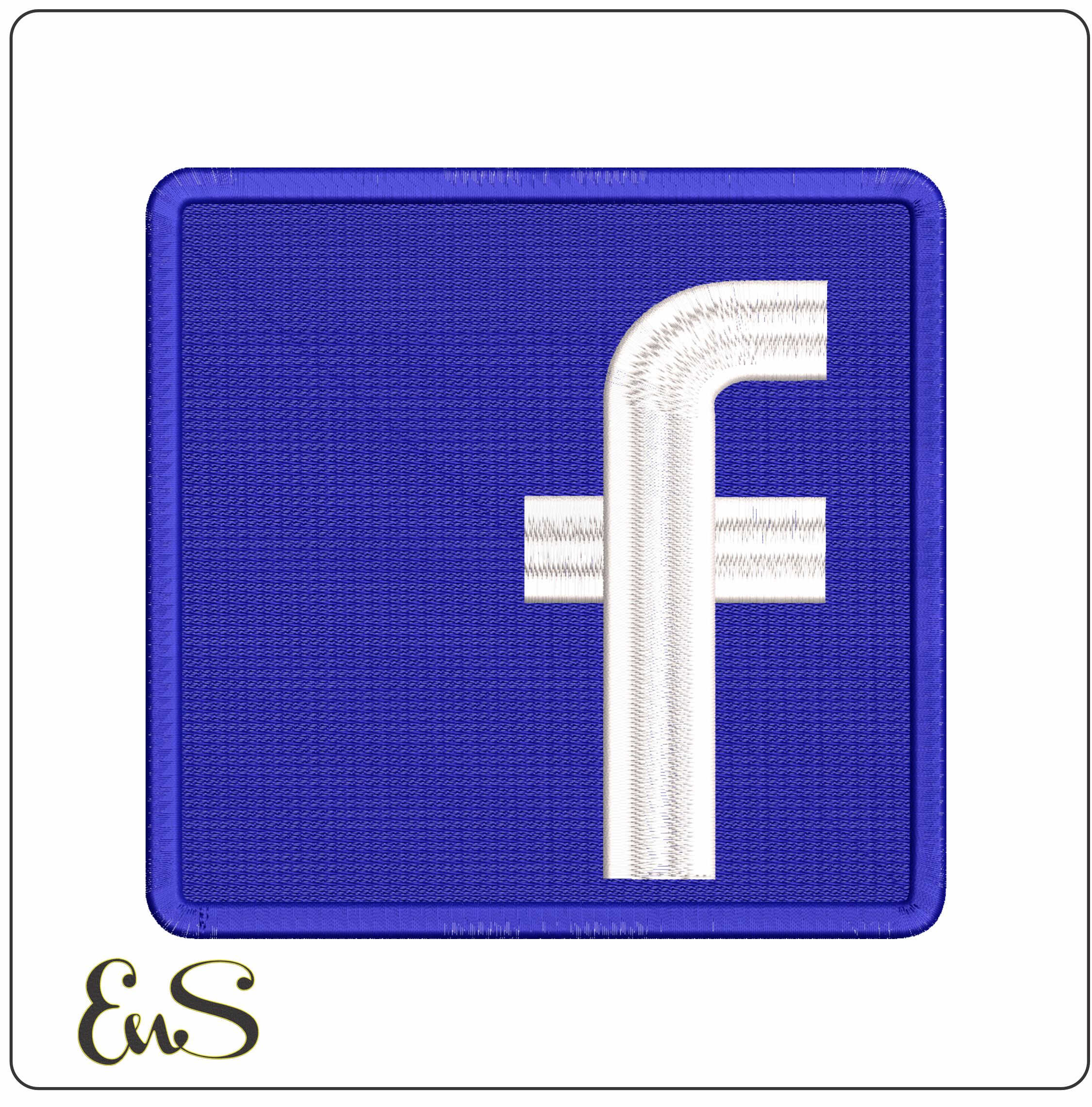Facebook - Elegant embroidery design file - instant download