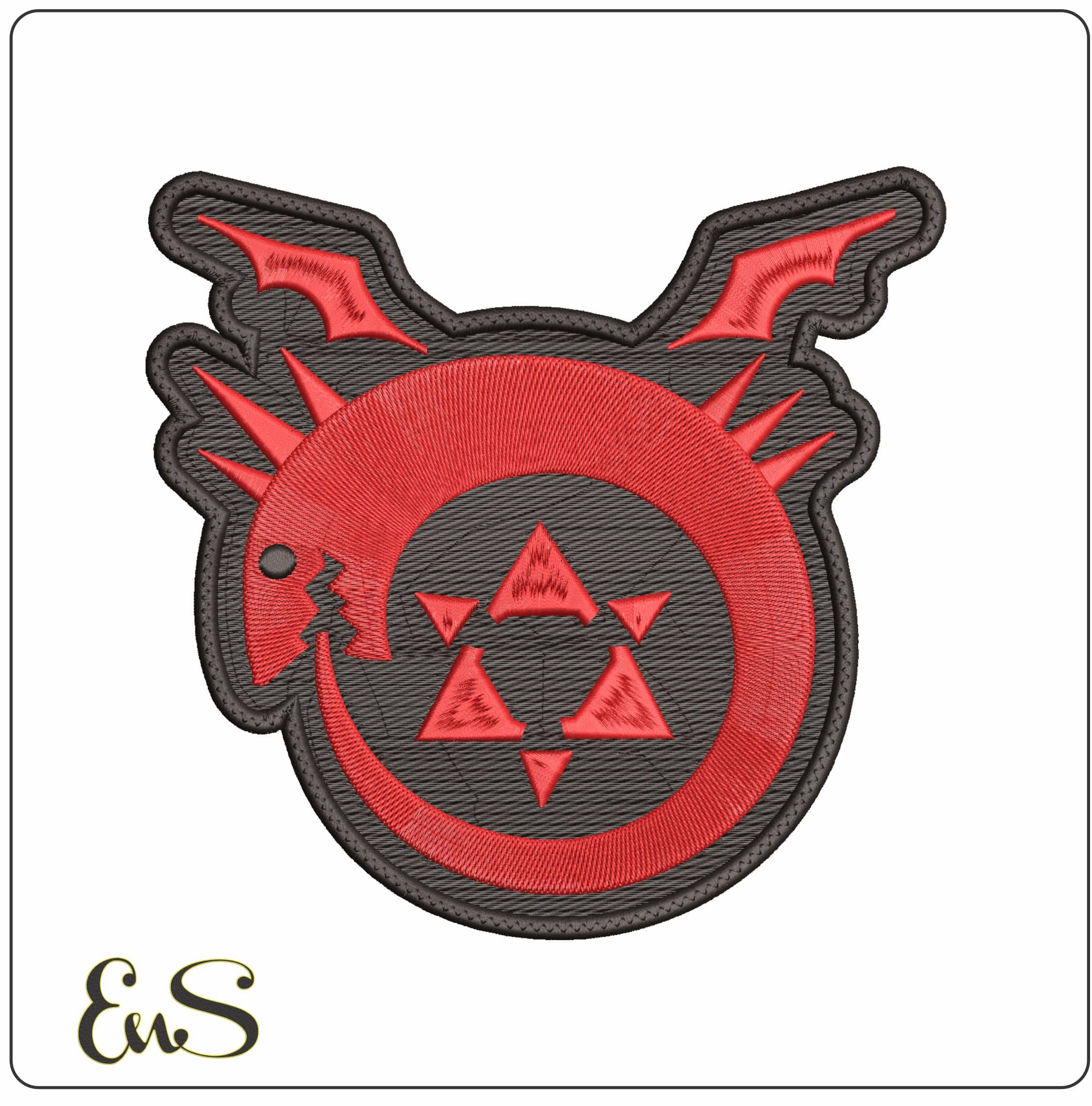 Homunculus Ouroboros Full Metal Alchemist Anime- Elegant embroidery design file - instant download