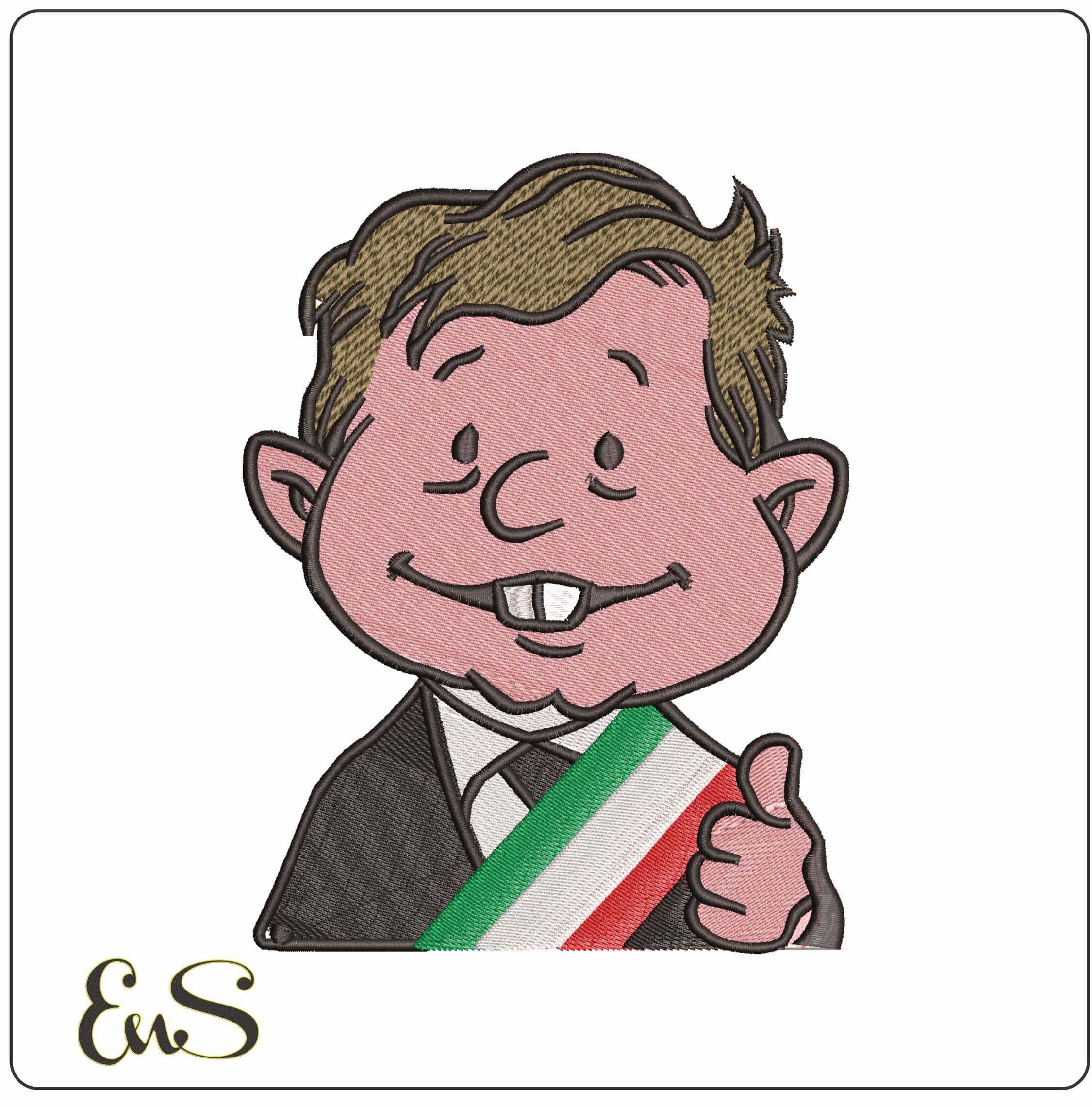 Mexican Mayor - Elegant embroidery design file - instant download