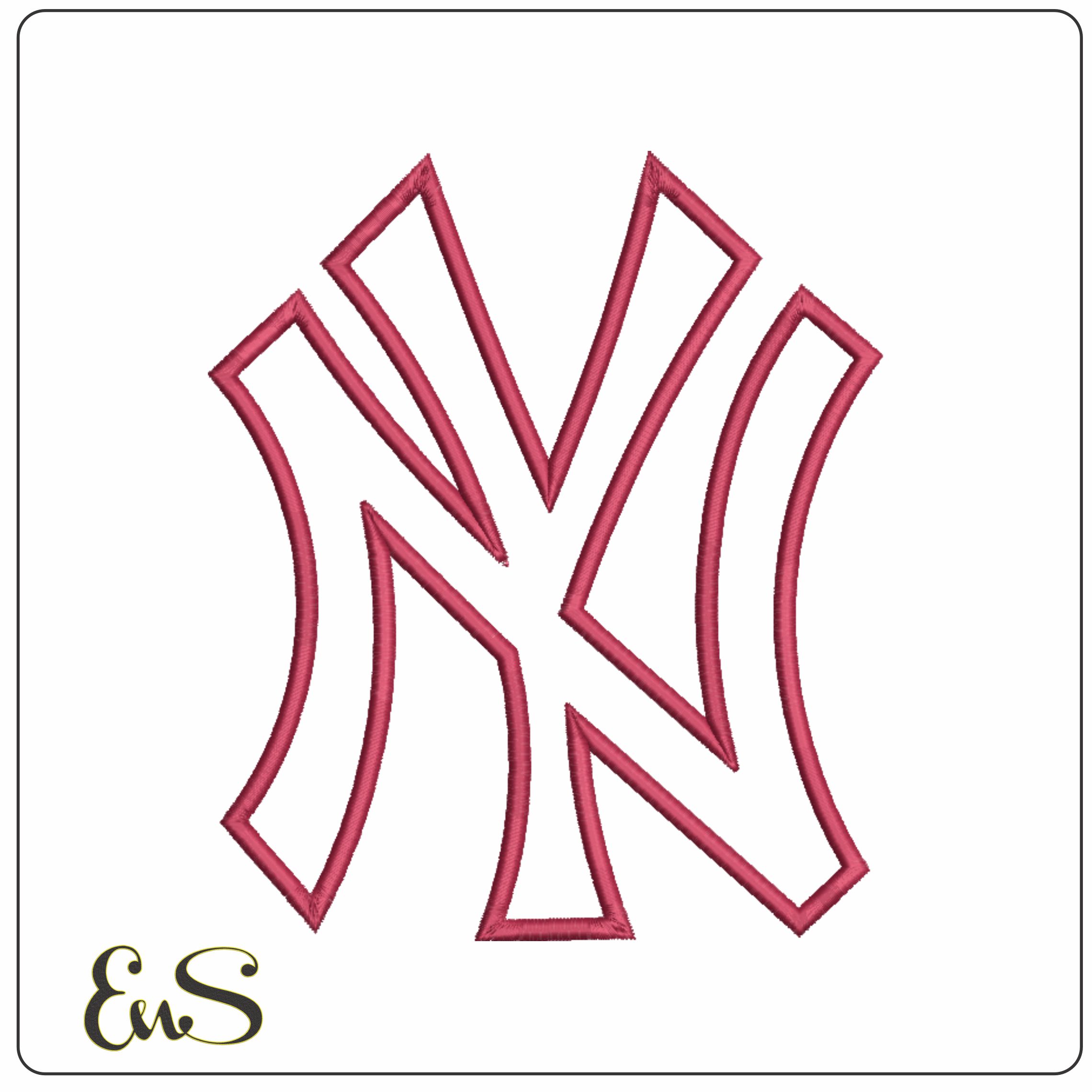 NY PECHO - Elegant embroidery design file - instant download