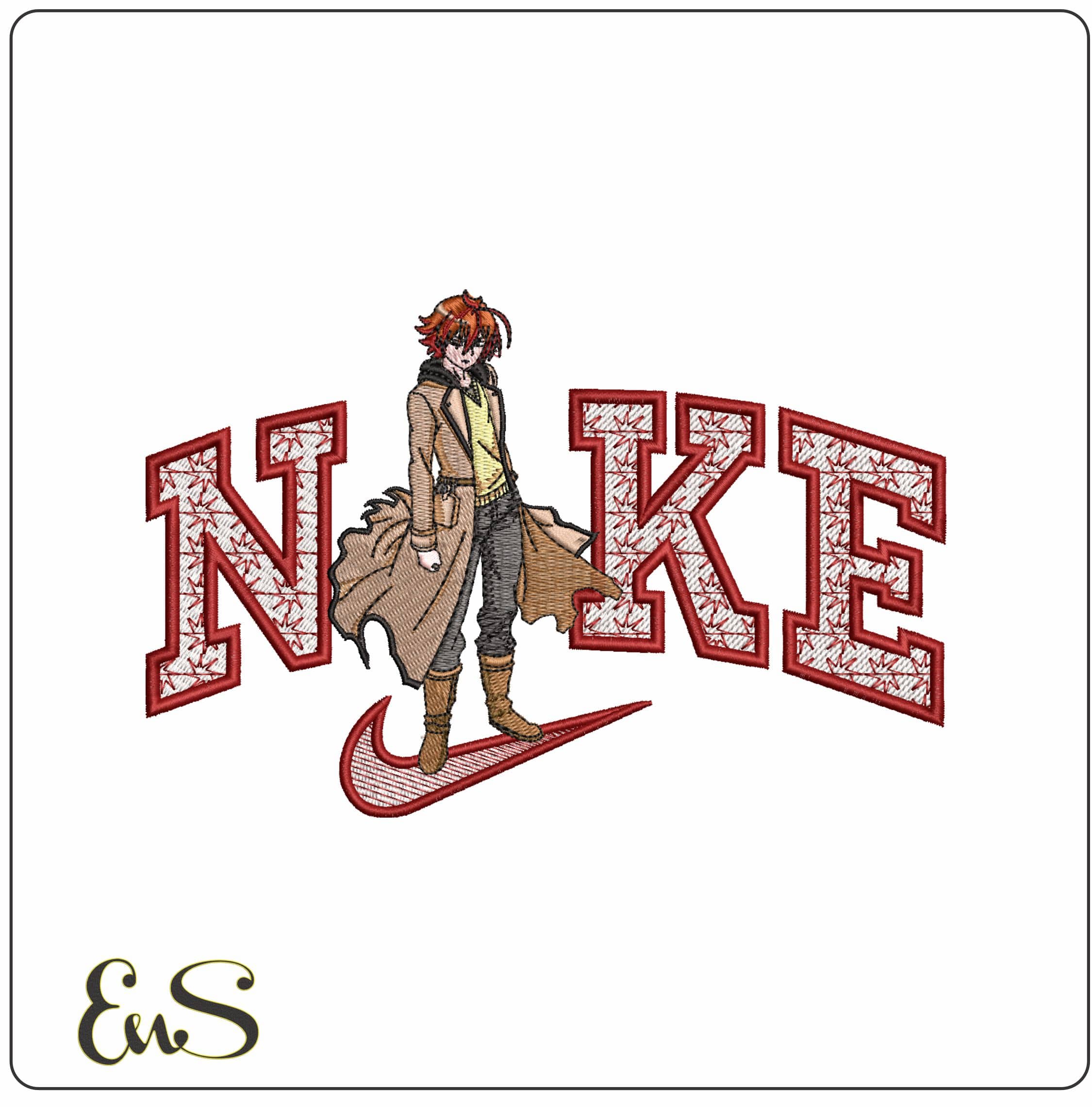 Nike Toshiki Kai Cardfight Anime- Elegant embroidery design file - instant download
