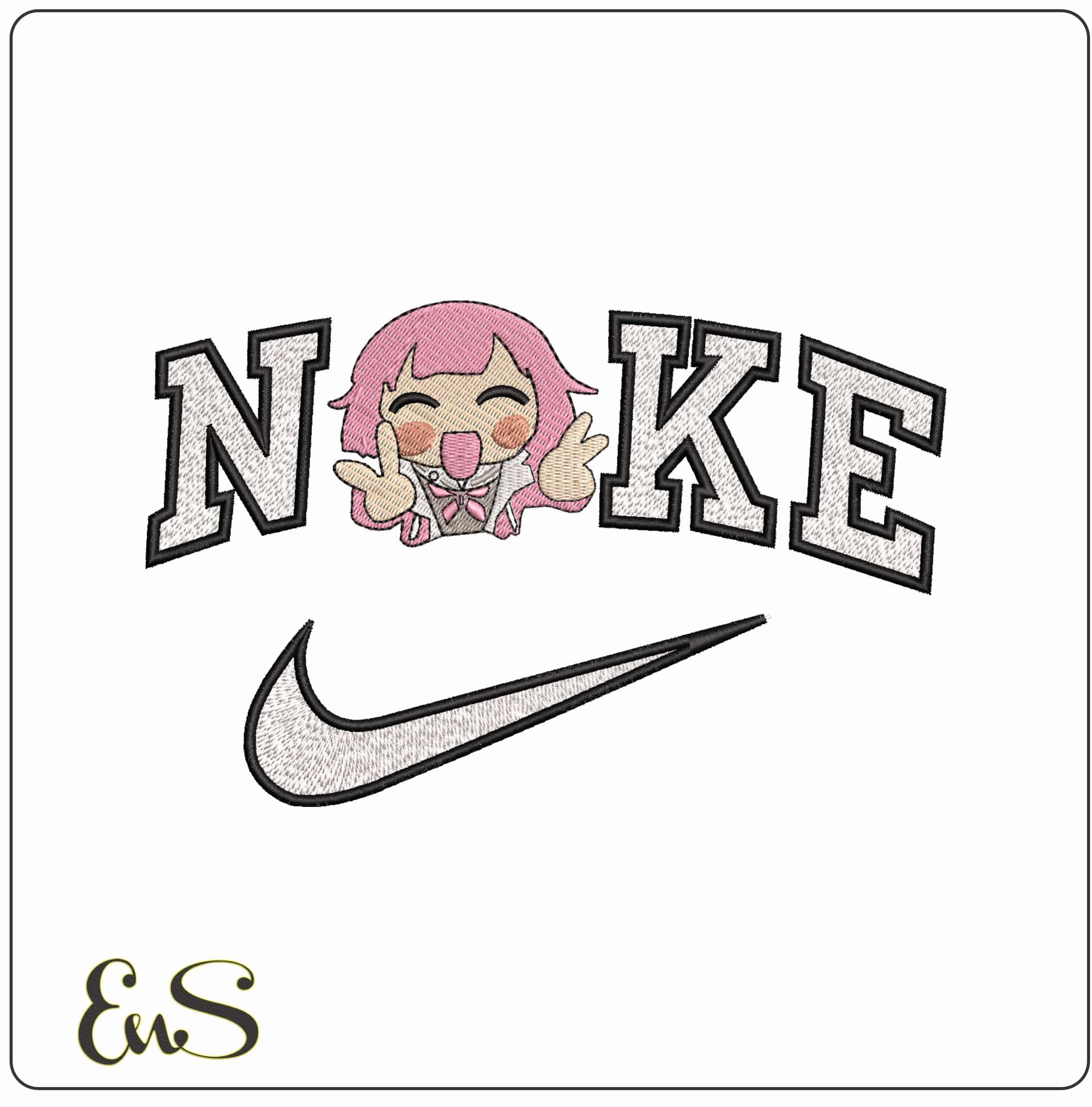 Nike Wonderlands x Showtime Chibi Emo Otori Anime- Elegant embroidery design file - instant download