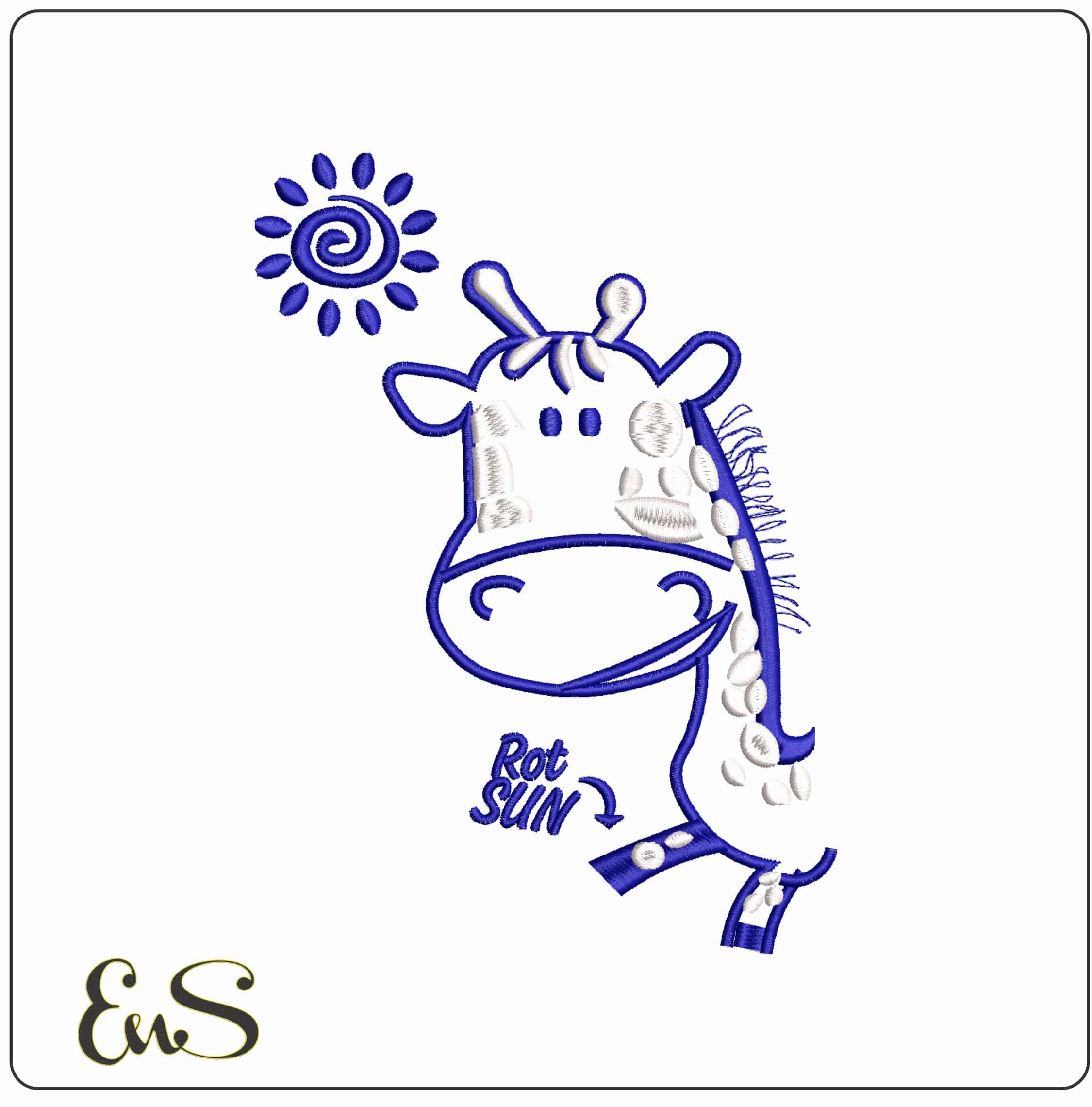 Rot Sun- Elegant embroidery design file - instant download