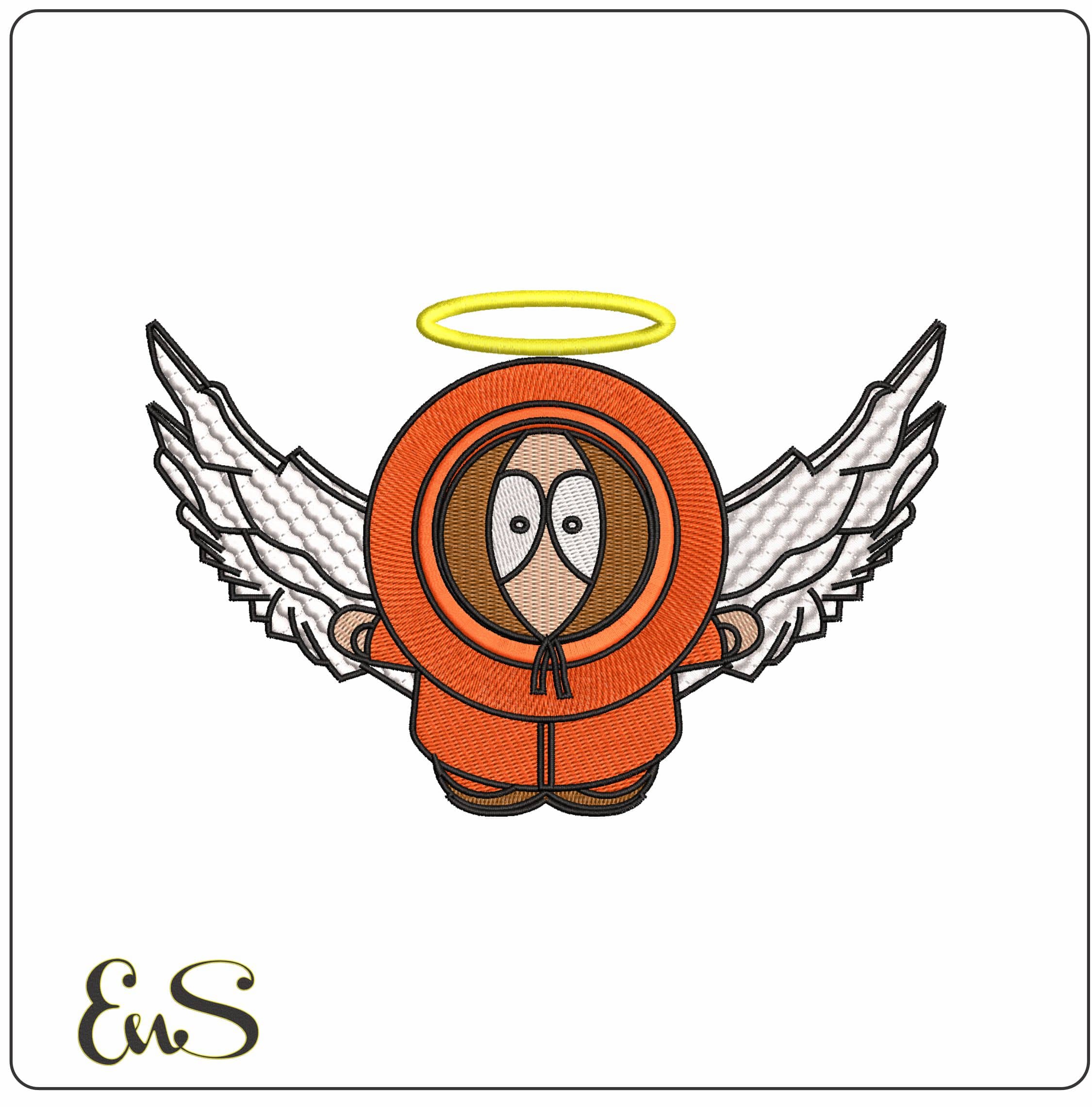 Angel Kenny McCormick South Park- Elegant embroidery design file - instant download