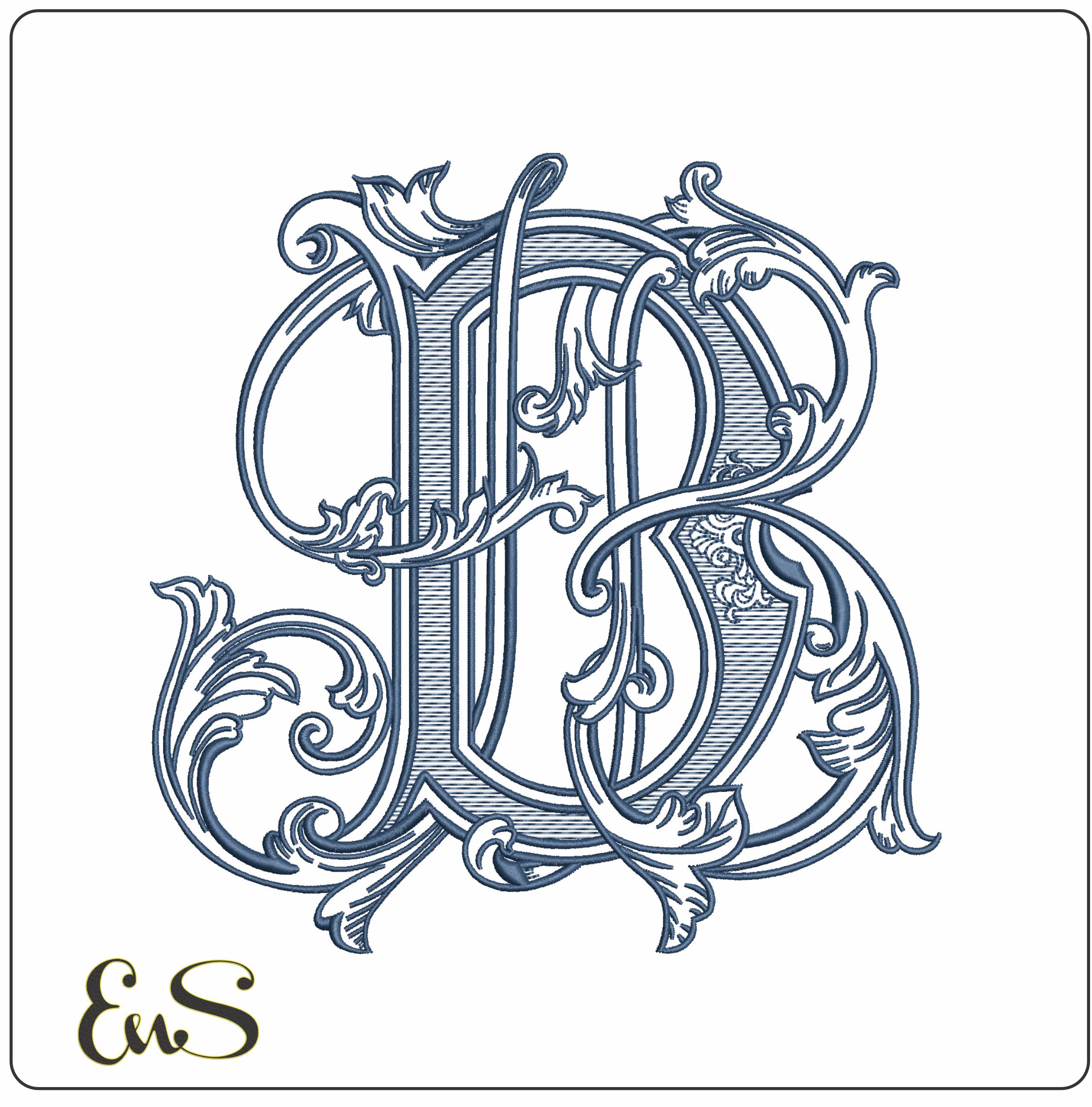 Artist B- Elegant embroidery design file - instant download