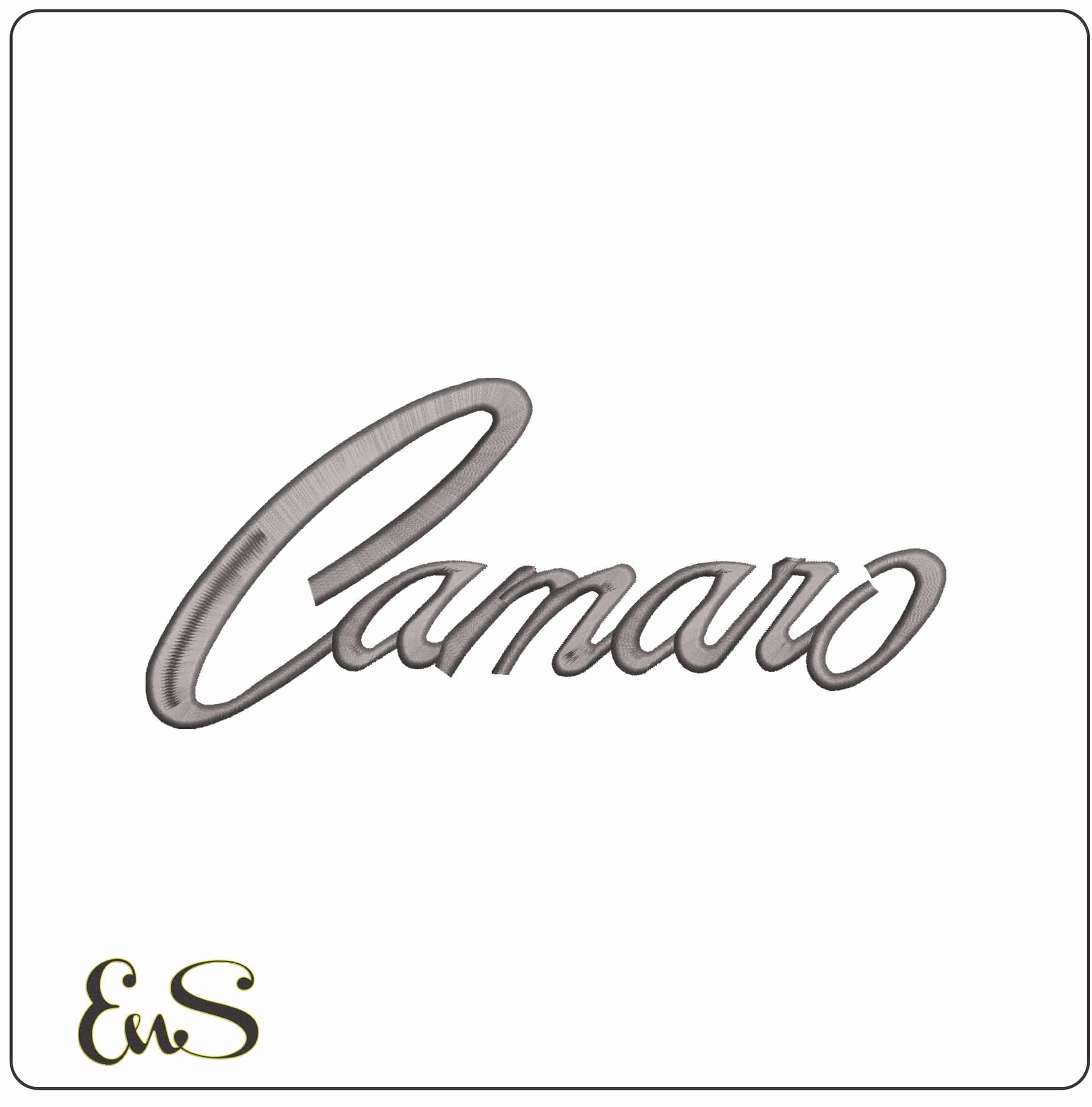Camaro - Elegant embroidery design file - instant download