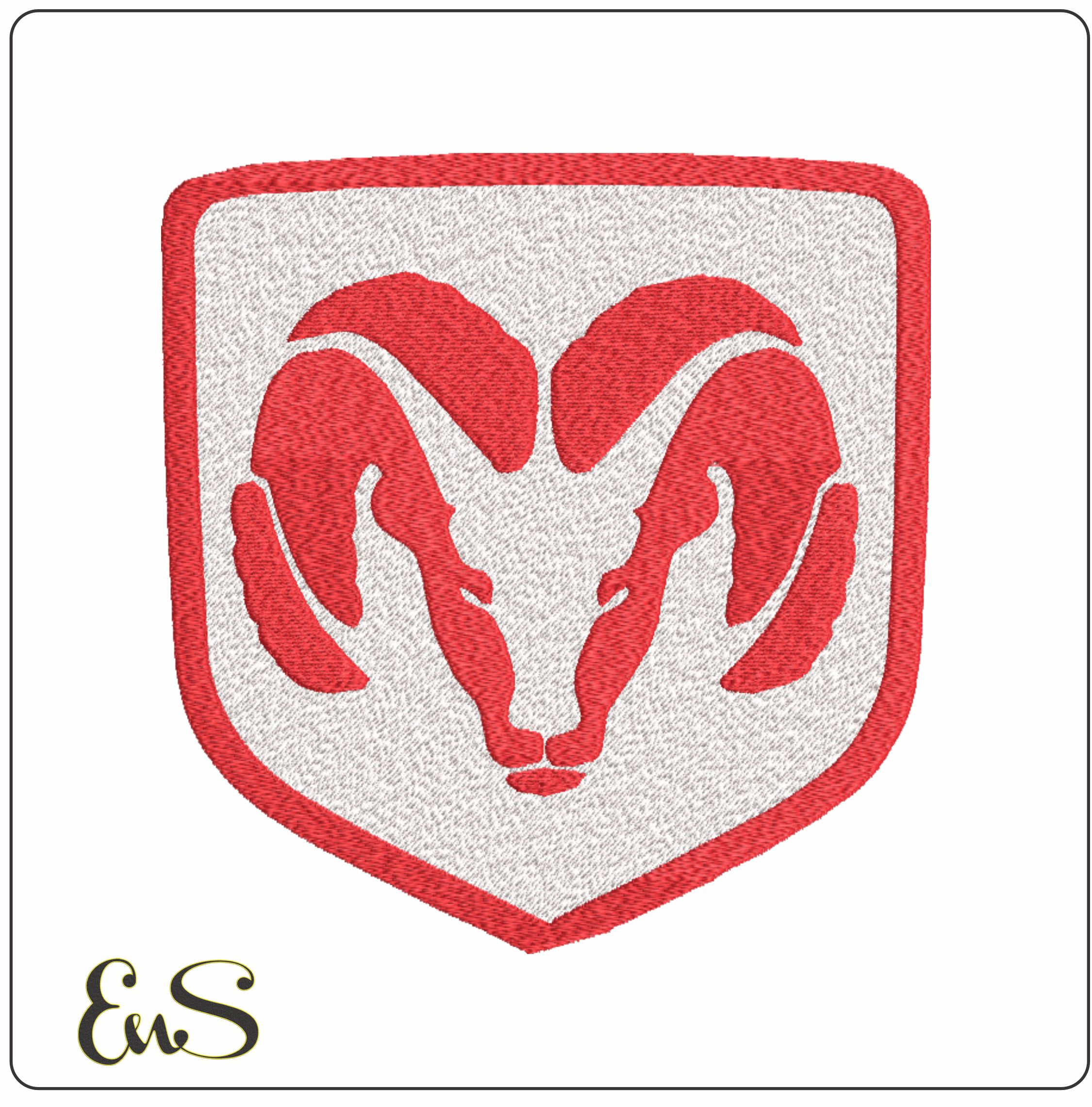 Dodge Ram - Elegant embroidery design file - instant download