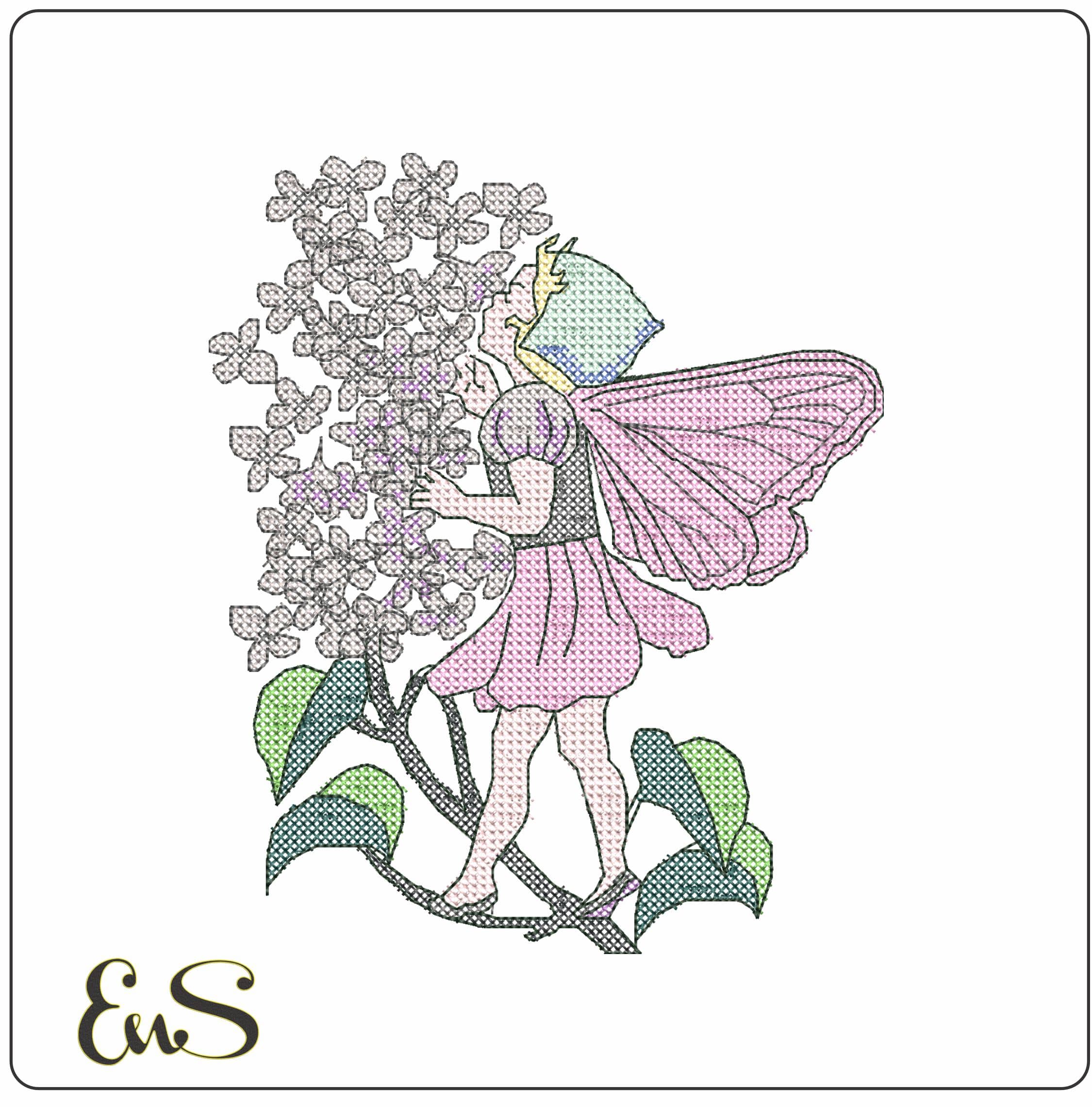 FlowerFairy  - Elegant embroidery design file - instant download