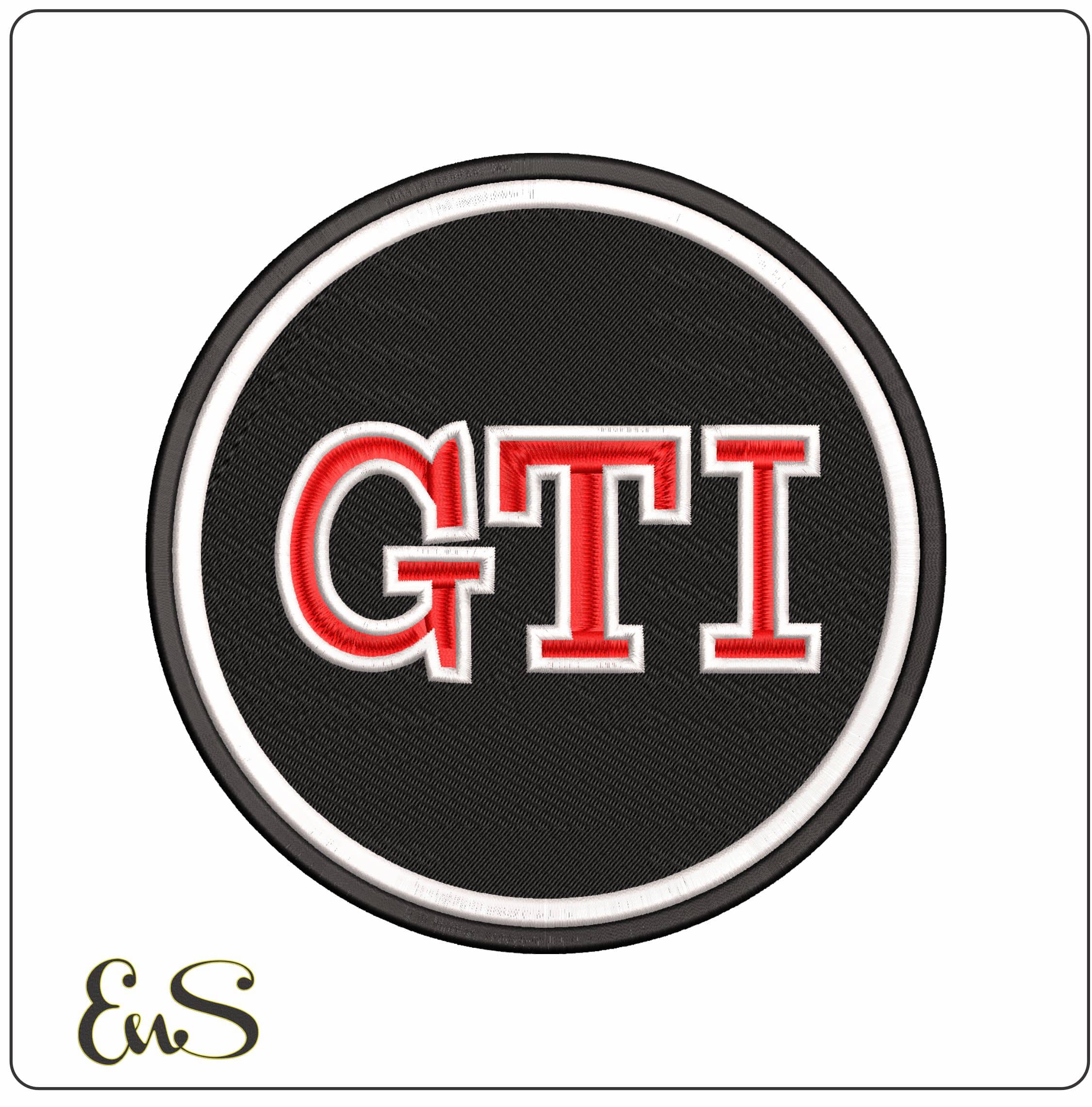 Golf GTI Car Logo - Elegant embroidery design file - instant download