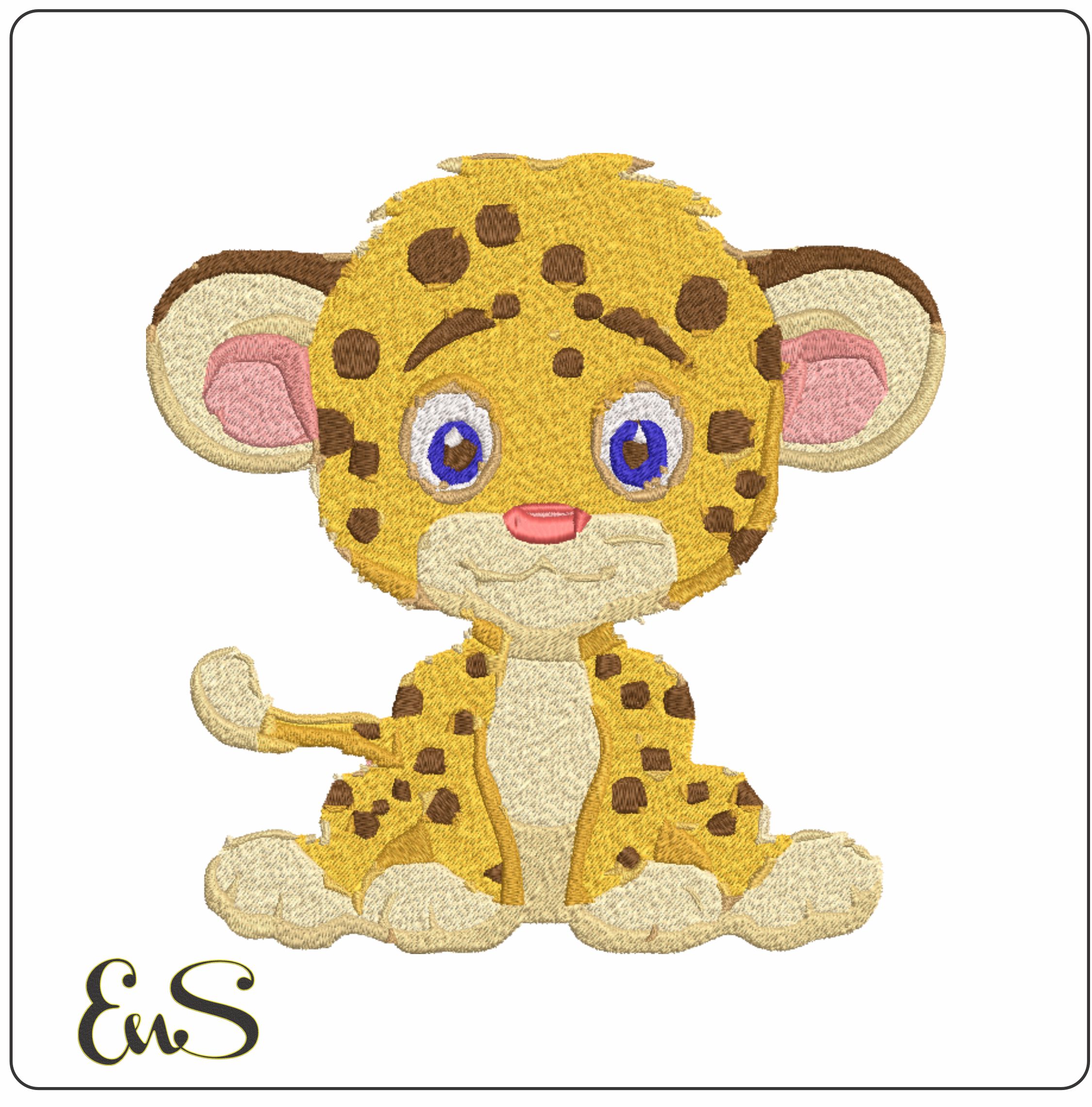 Cute Cartoon Leopard