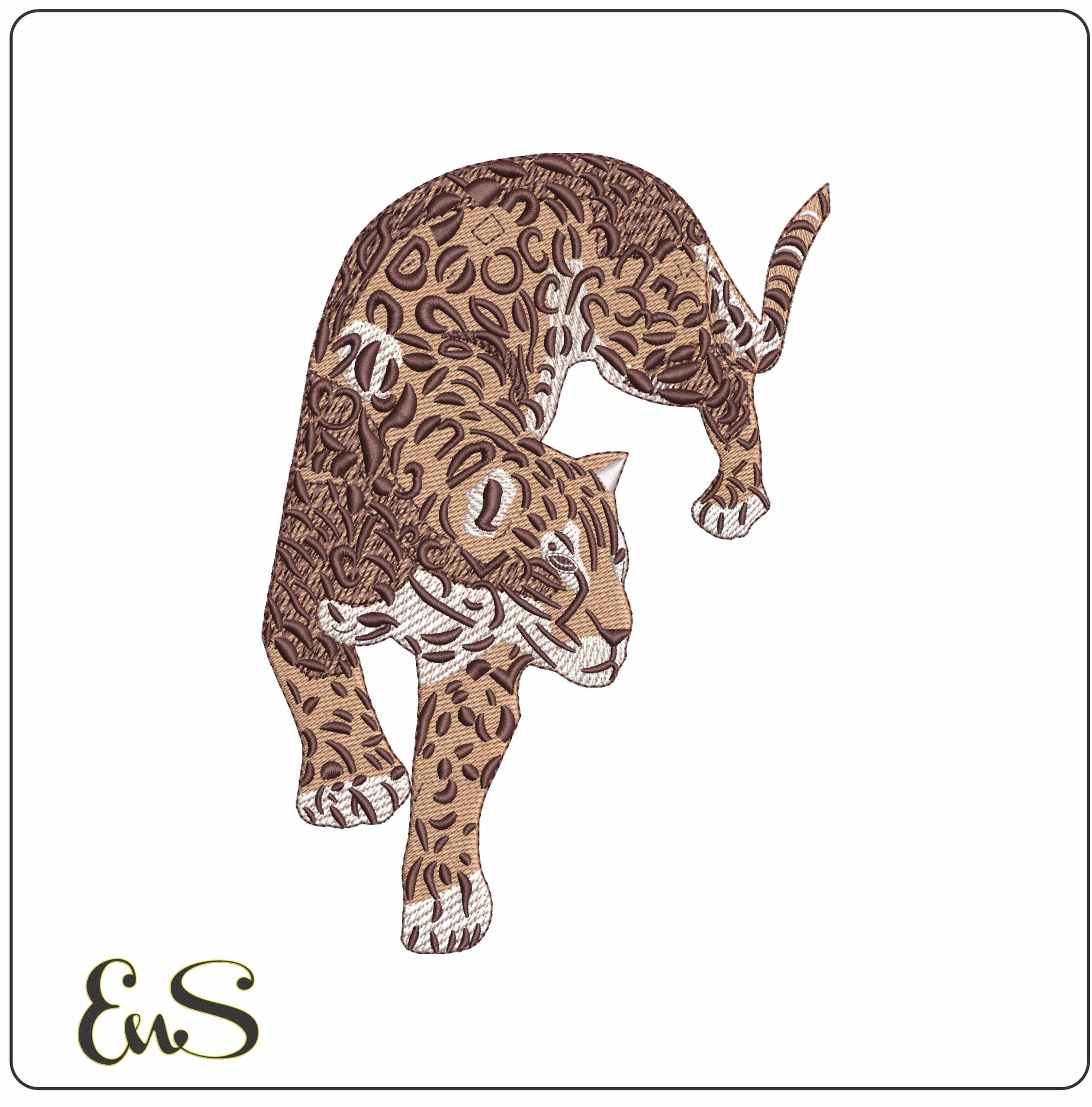 Jaguar Prowelling - Elegant embroidery design file - instant download