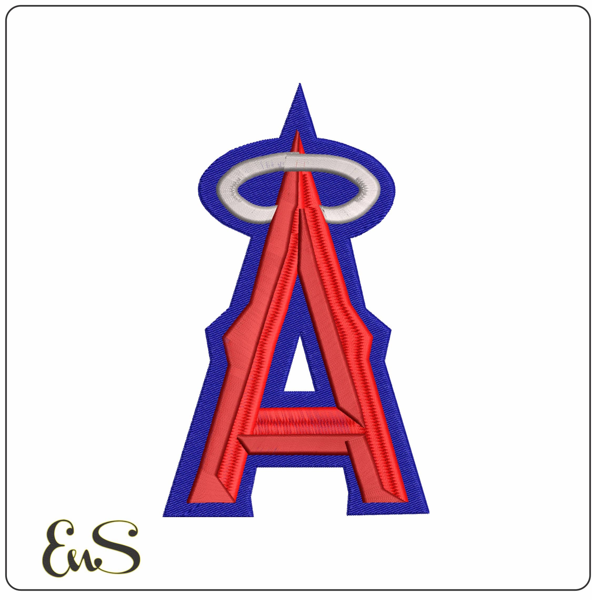 Los Angeles Angels MLB  - Elegant embroidery design file - instant download
