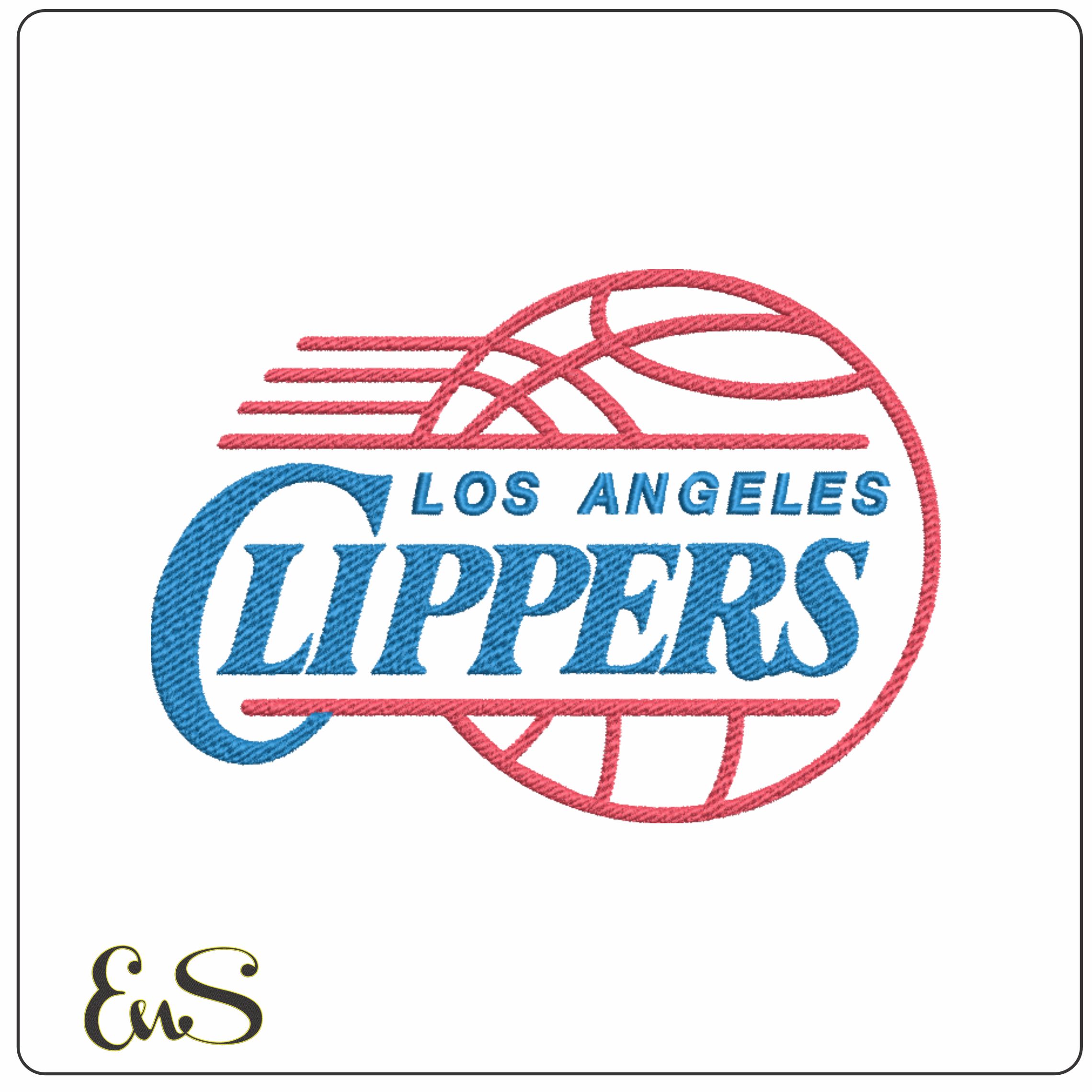 Los Angeles Clippers - Elegant embroidery design file - instant download