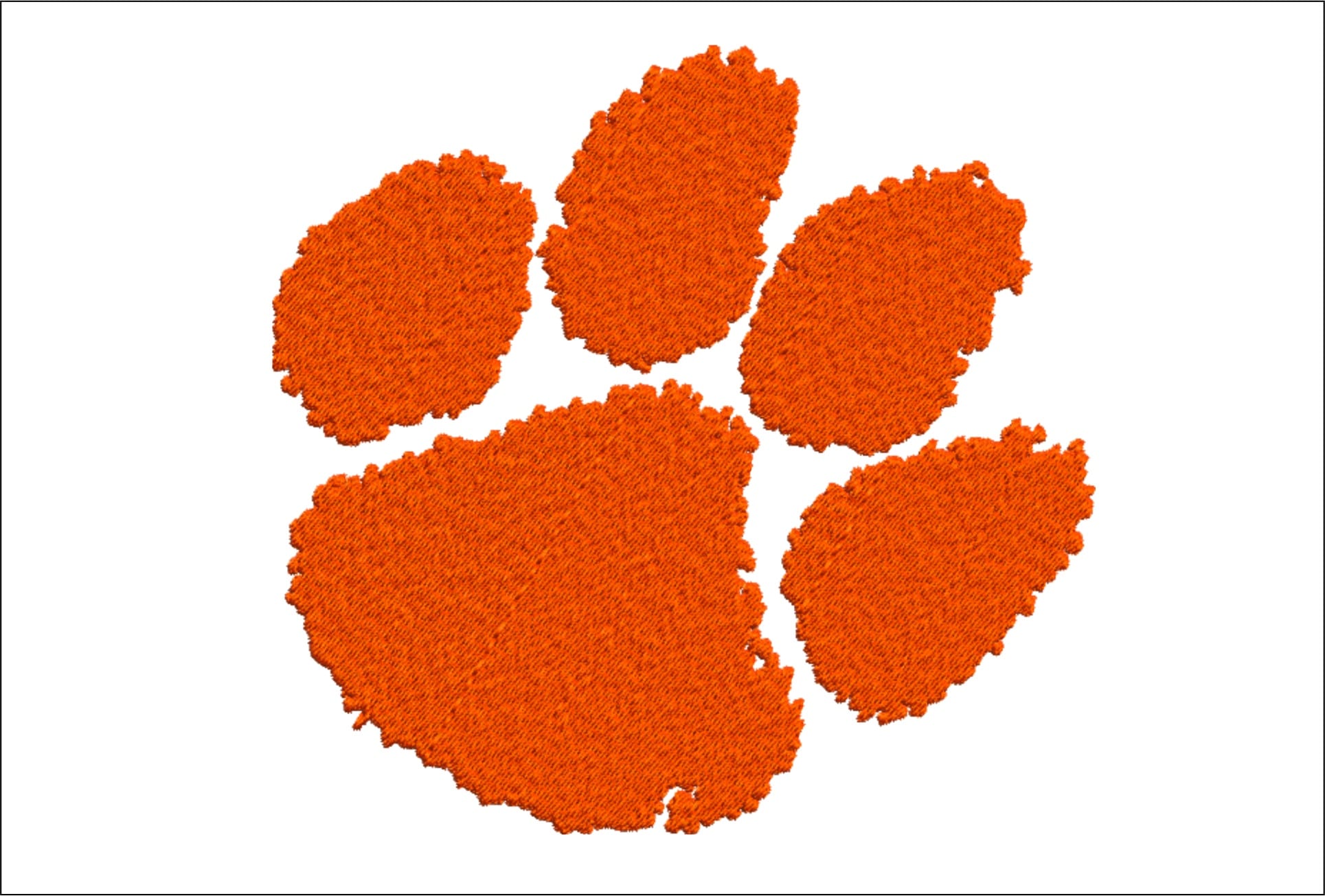 Clemson Tigers embroidery design - Clemson University embroidery machine pattern embroidery file - instant download in a frame