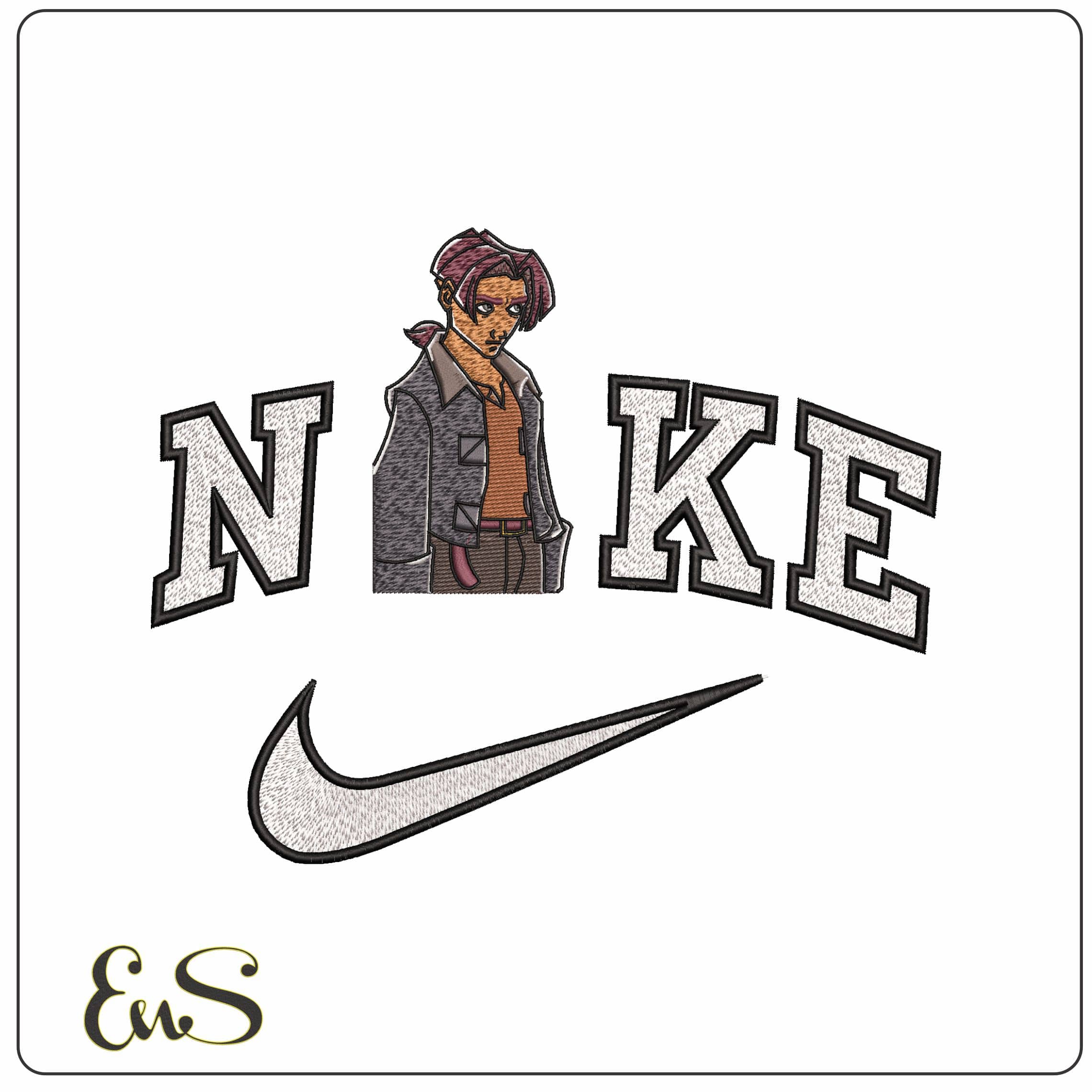 Nike Jim Hawkins Treasure Planet Disney - Elegant embroidery design file - instant download